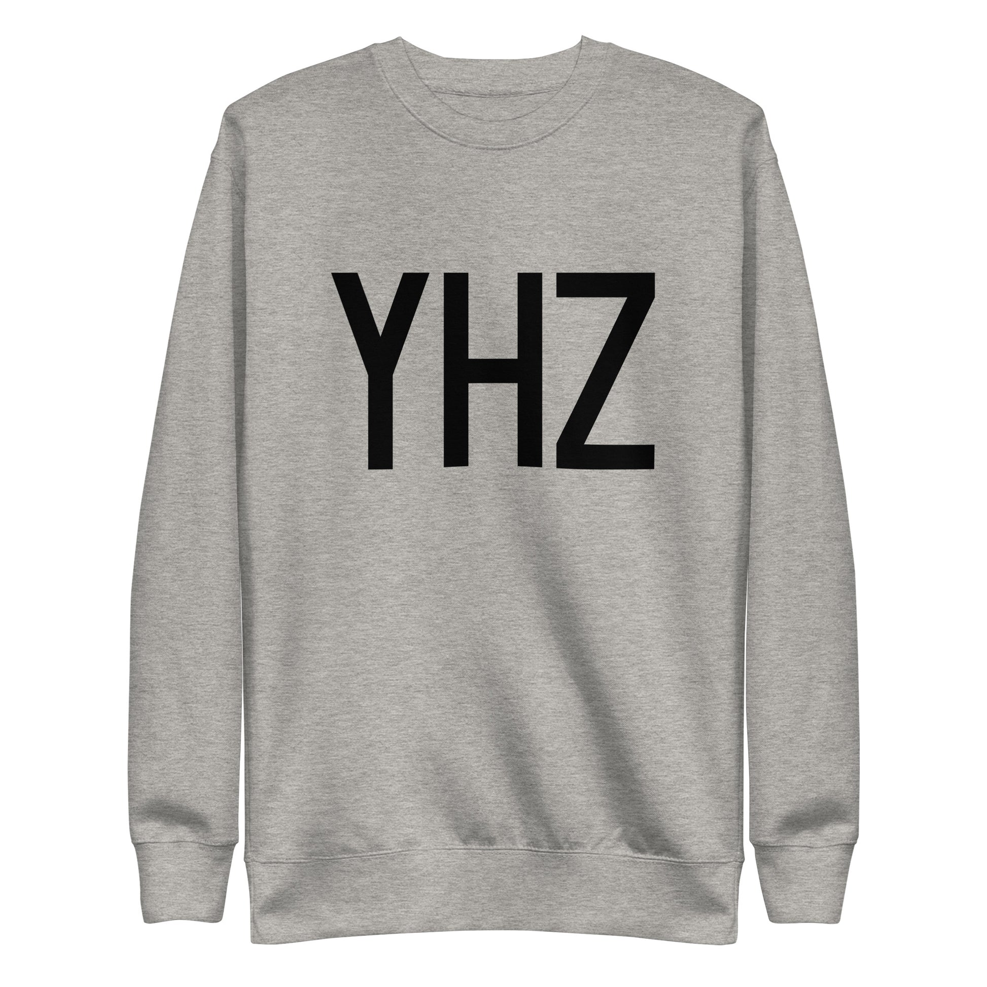 Aviation-Theme Premium Sweatshirt - Black • YHZ Halifax • YHM Designs - Image 06