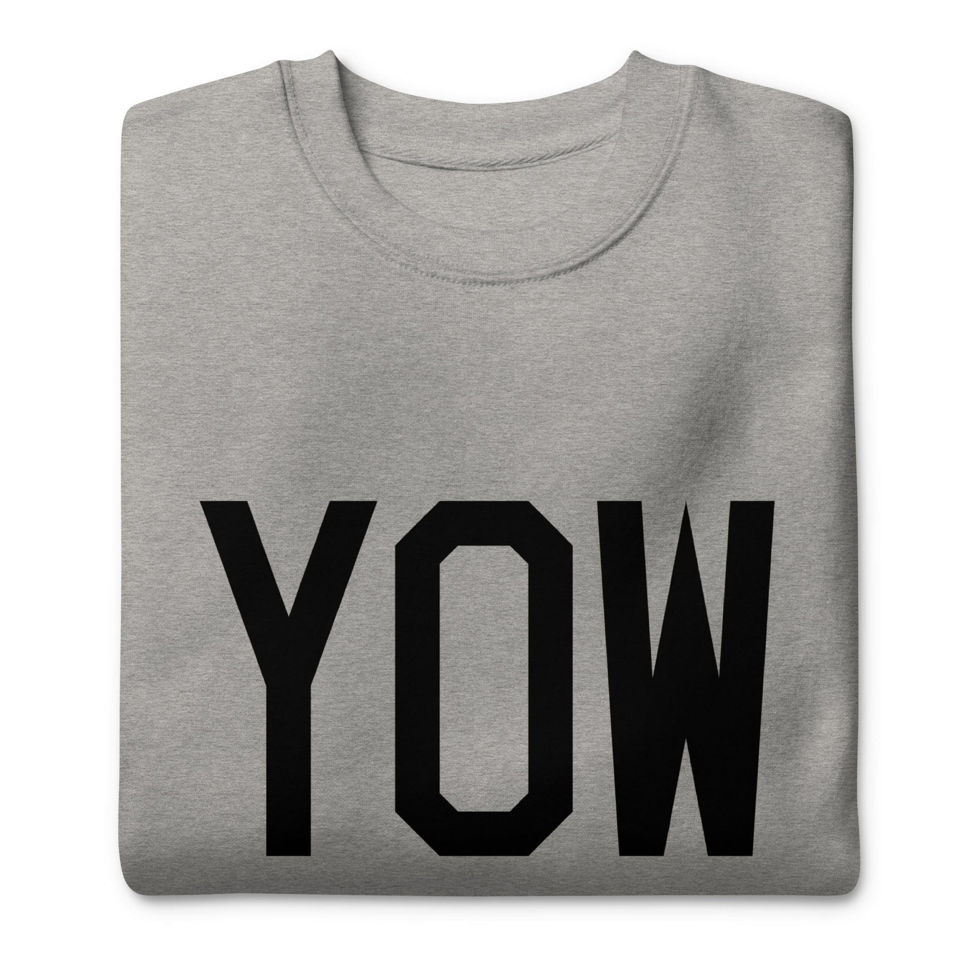 YOW Ottawa Premium Sweatshirt • Air Force Lettering in Black • YHM Designs - Image 04