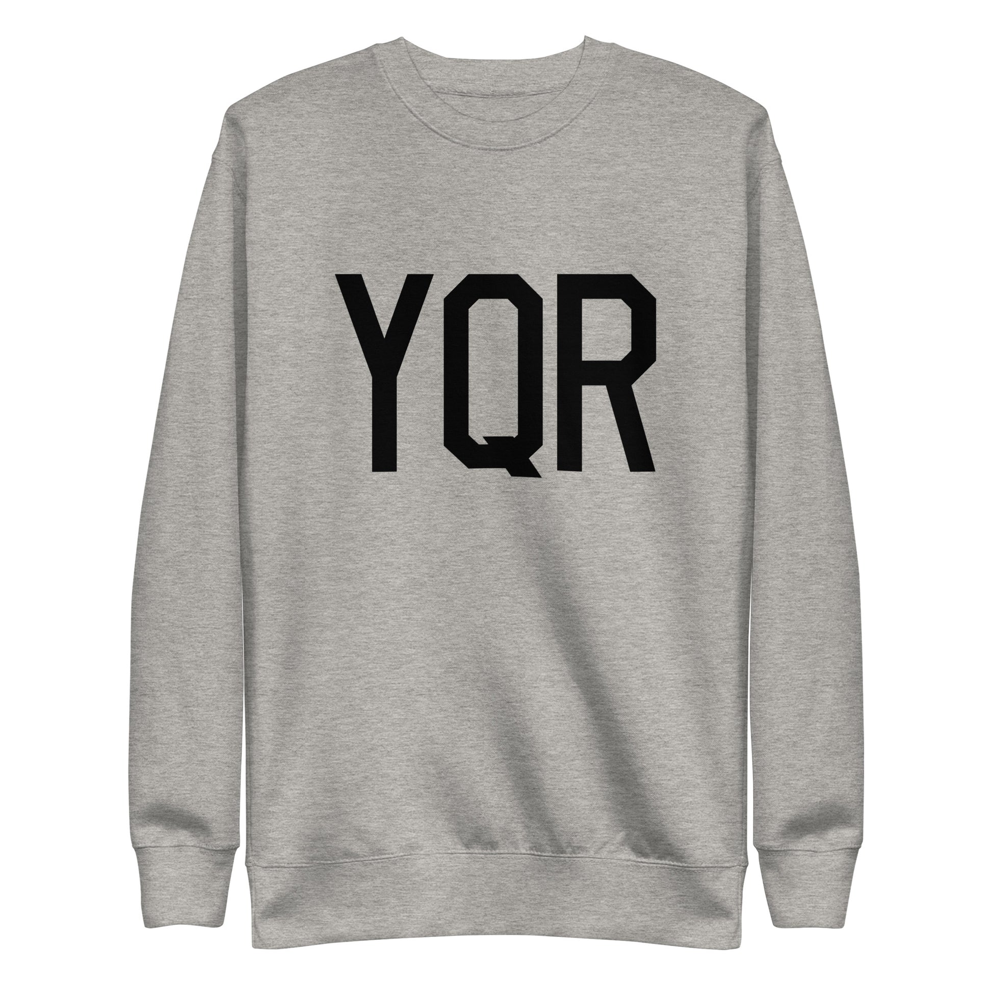 YQR Regina Premium Sweatshirt • Air Force Lettering in Black • YHM Designs - Image 06