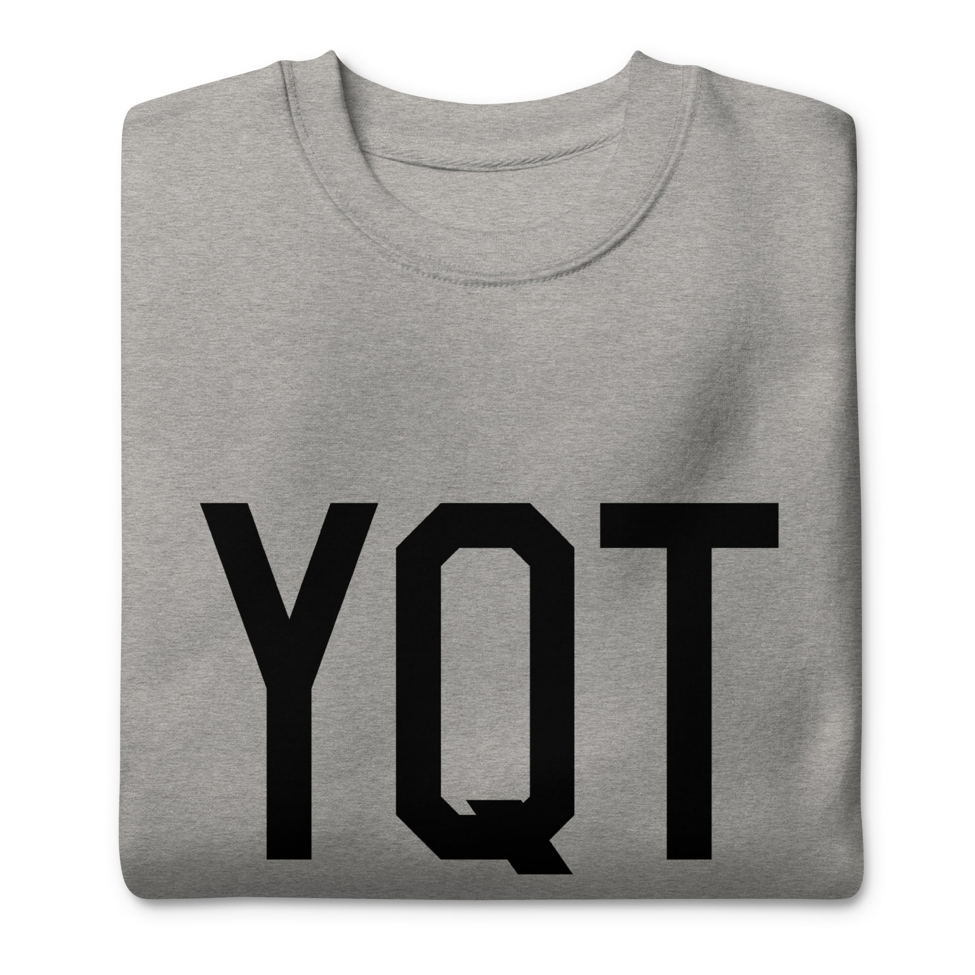 Aviation-Theme Premium Sweatshirt - Black • YQT Thunder Bay • YHM Designs - Image 04