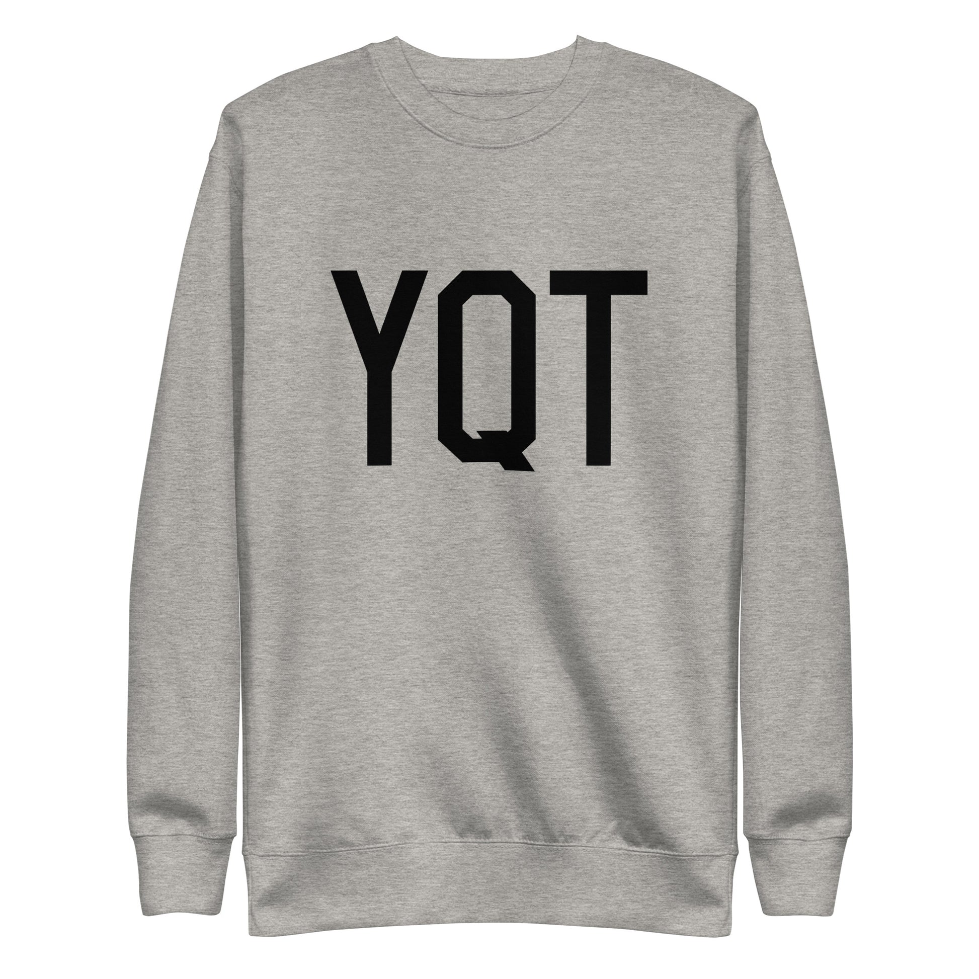 Aviation-Theme Premium Sweatshirt - Black • YQT Thunder Bay • YHM Designs - Image 06