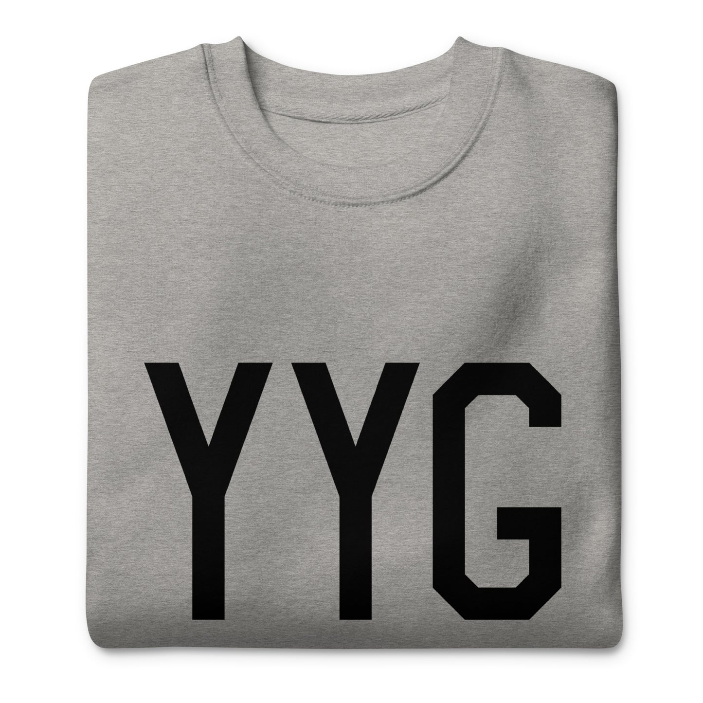 Aviation-Theme Premium Sweatshirt - Black • YYG Charlottetown • YHM Designs - Image 04