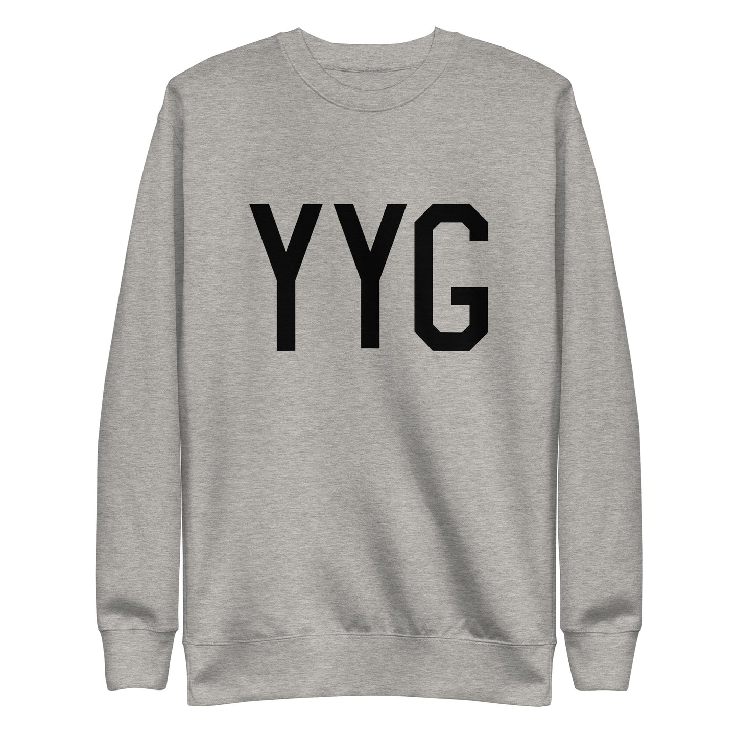 Aviation-Theme Premium Sweatshirt - Black • YYG Charlottetown • YHM Designs - Image 06