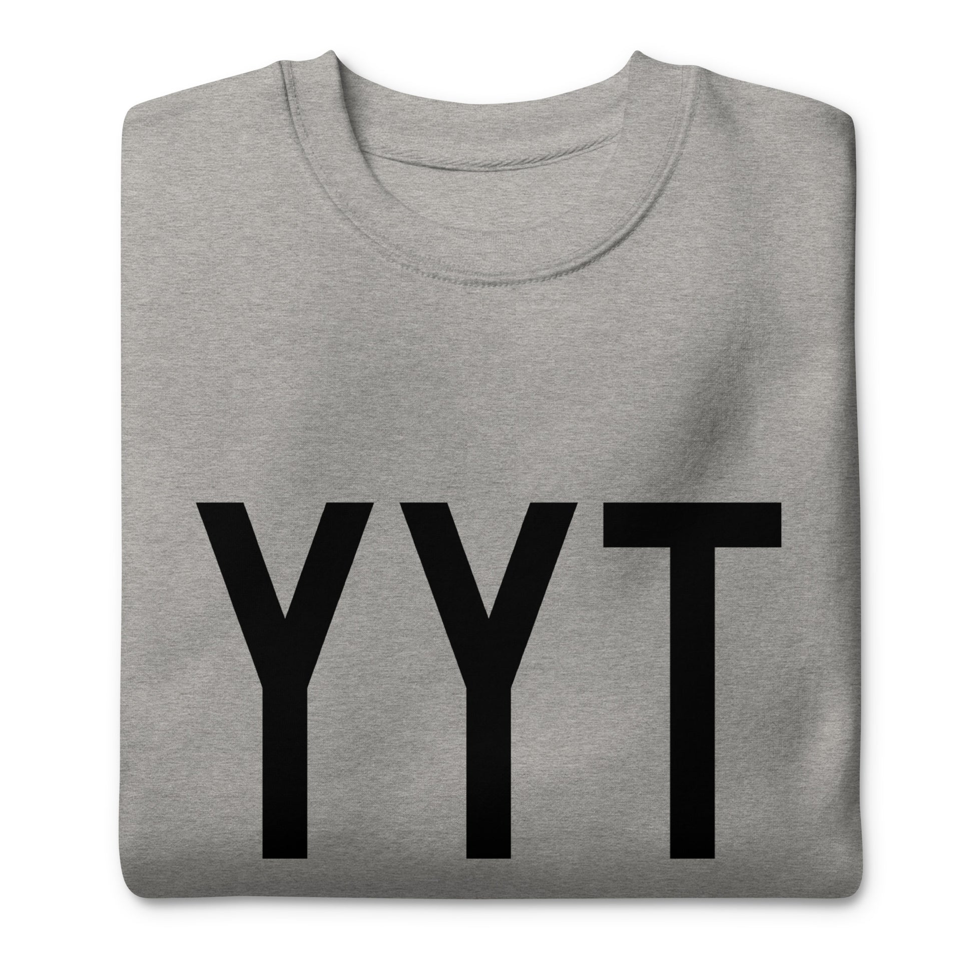 YYT St. John's Premium Sweatshirt • Air Force Lettering in Black • YHM Designs - Image 04