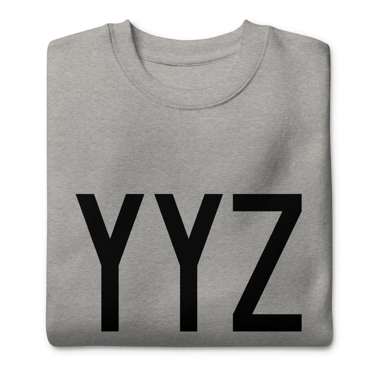 Airport Code Premium Sweatshirt • YYZ Toronto • YHM Designs - Image 04