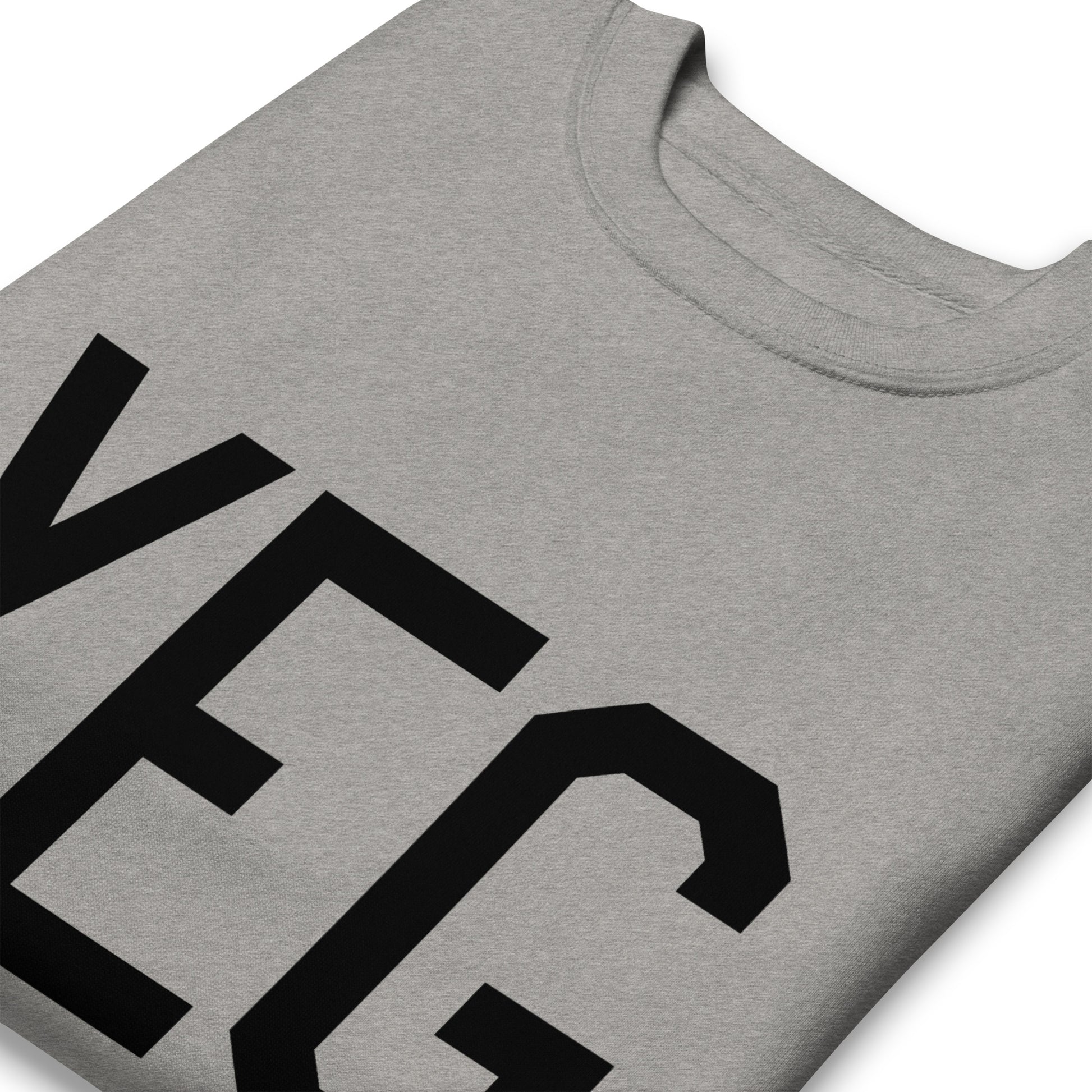YEG Edmonton Premium Sweatshirt • Air Force Lettering in Black • YHM Designs - Image 03