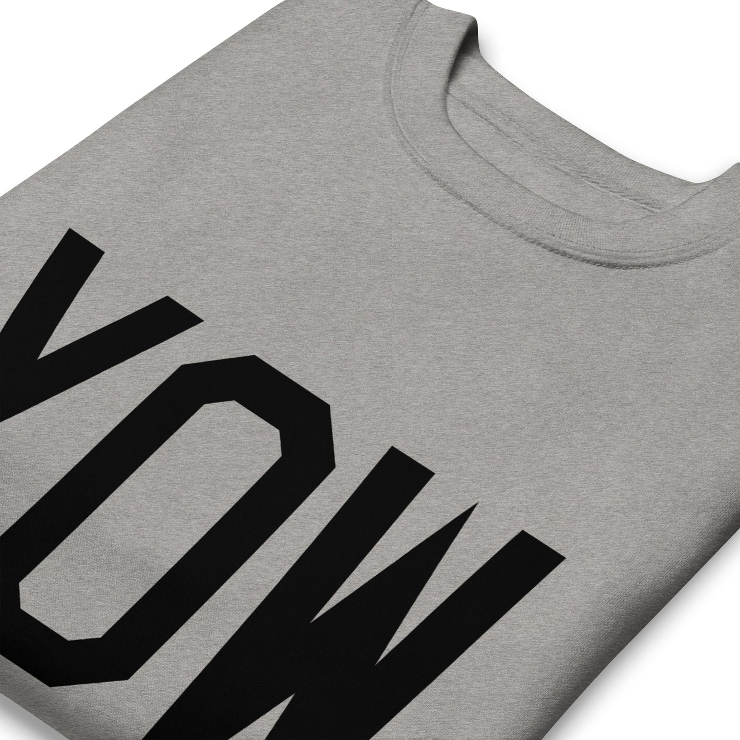 Aviation-Theme Premium Sweatshirt - Black • YOW Ottawa • YHM Designs - Image 03