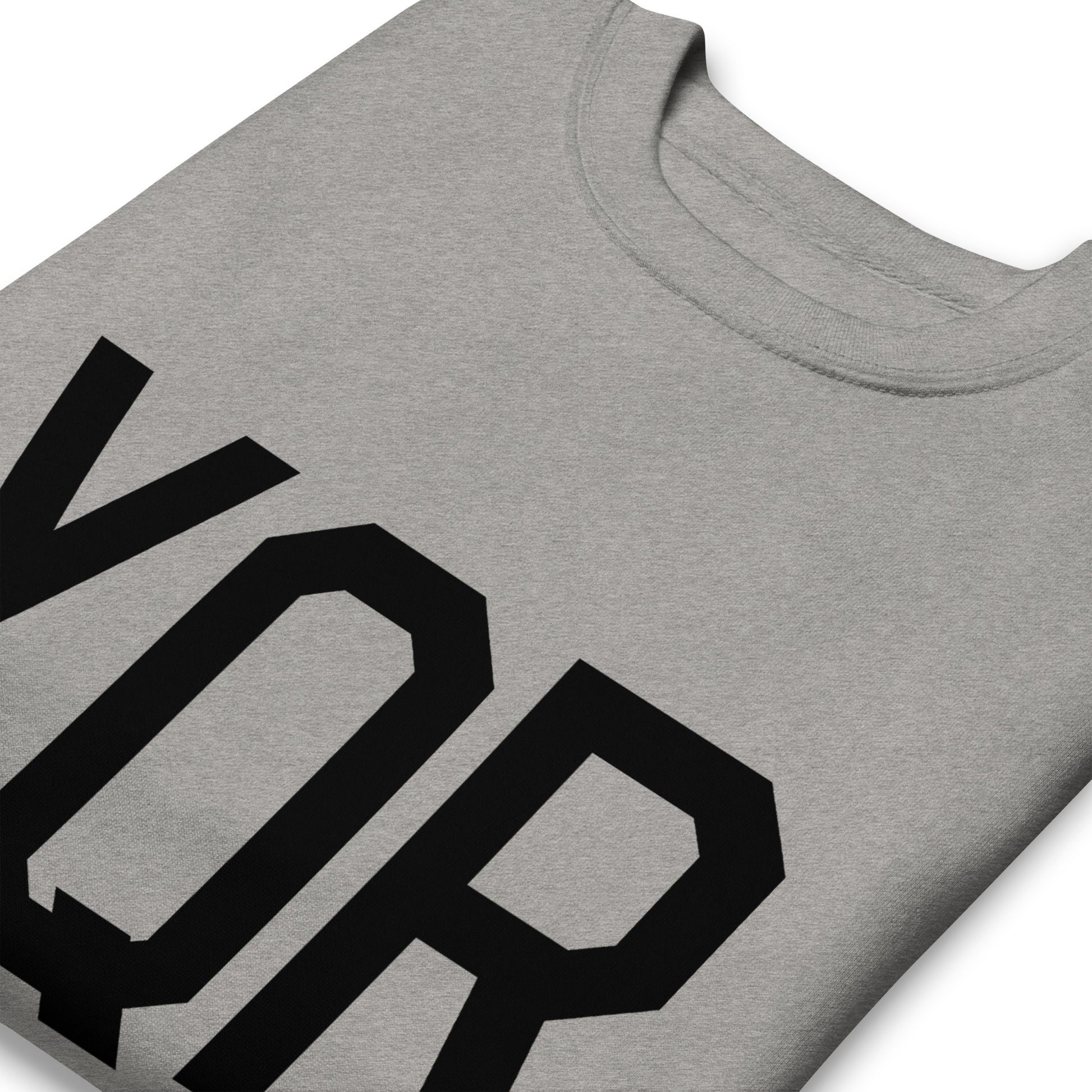 YQR Regina Premium Sweatshirt • Air Force Lettering in Black • YHM Designs - Image 03