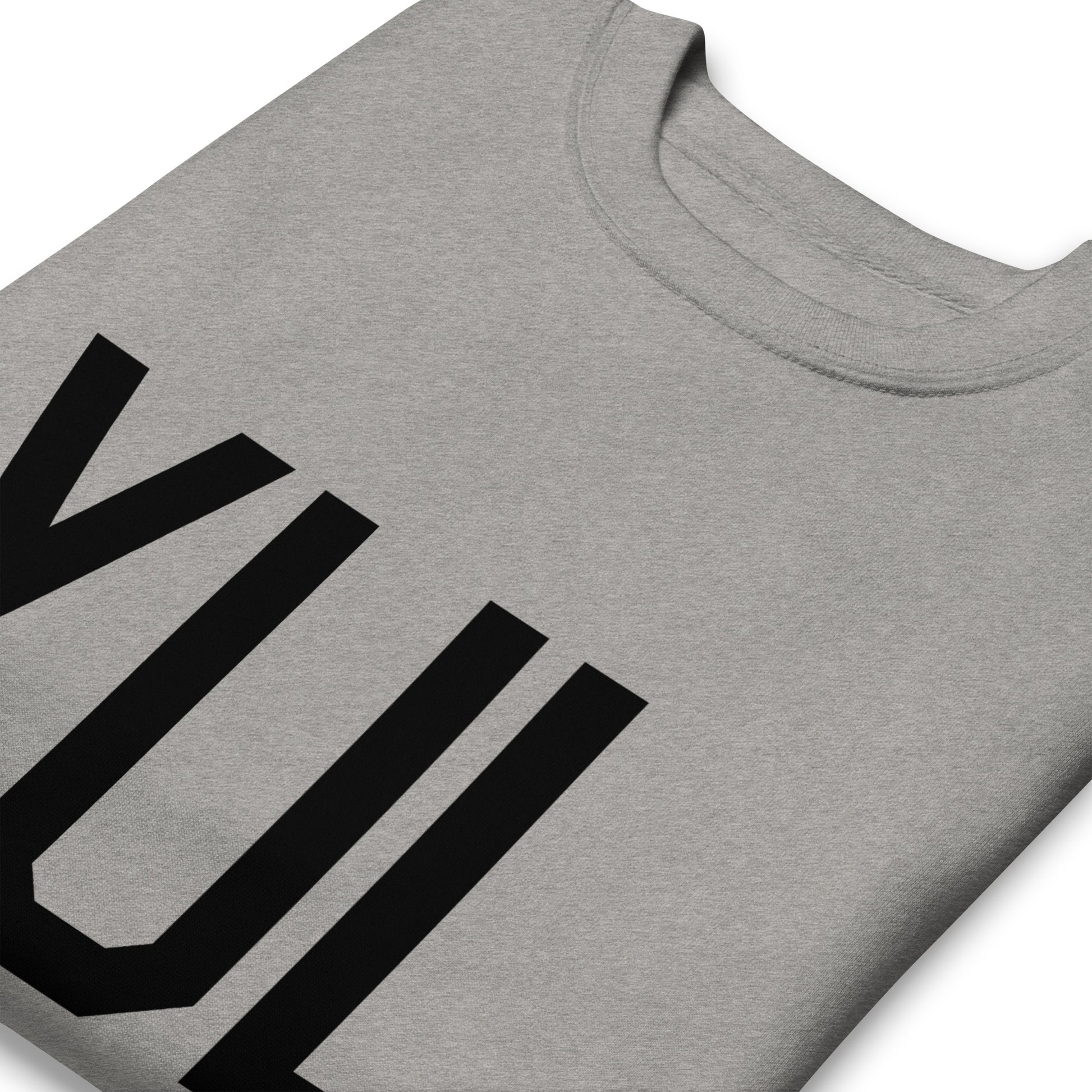 YUL Montreal Premium Sweatshirt • Air Force Lettering in Black • YHM Designs - Image 03