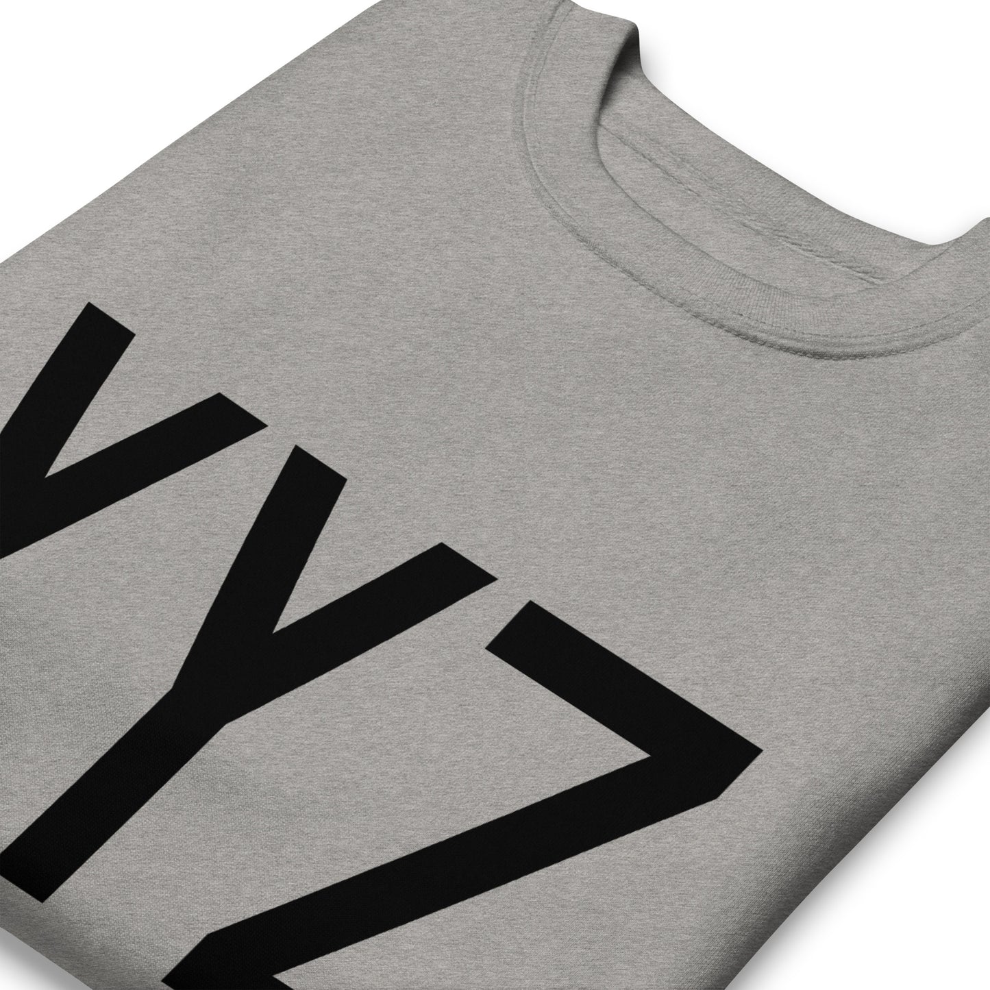 Airport Code Premium Sweatshirt • YYZ Toronto • YHM Designs - Image 03