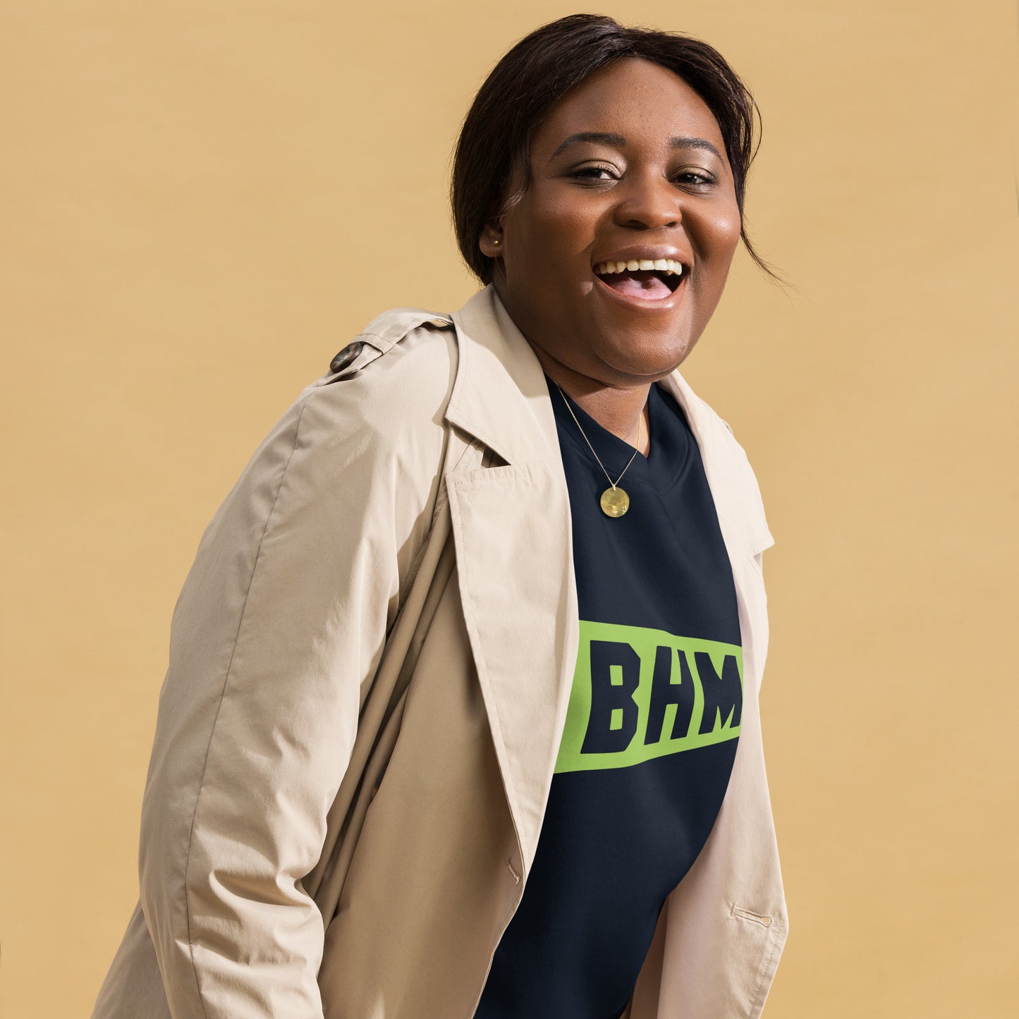 Airport Code Premium Sweatshirt - Green Graphic • BHM Birmingham • YHM Designs - Image 06