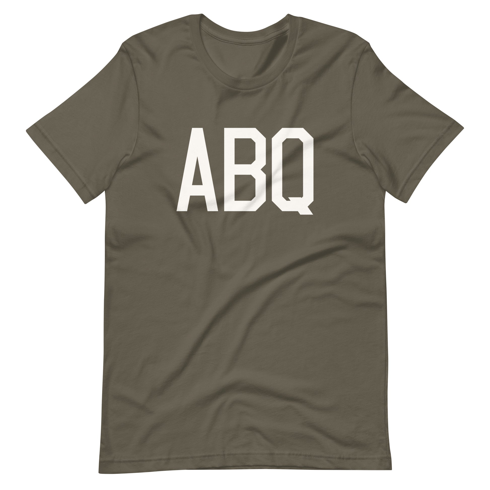 Airport Code T-Shirt - White Graphic • ABQ Albuquerque • YHM Designs - Image 04