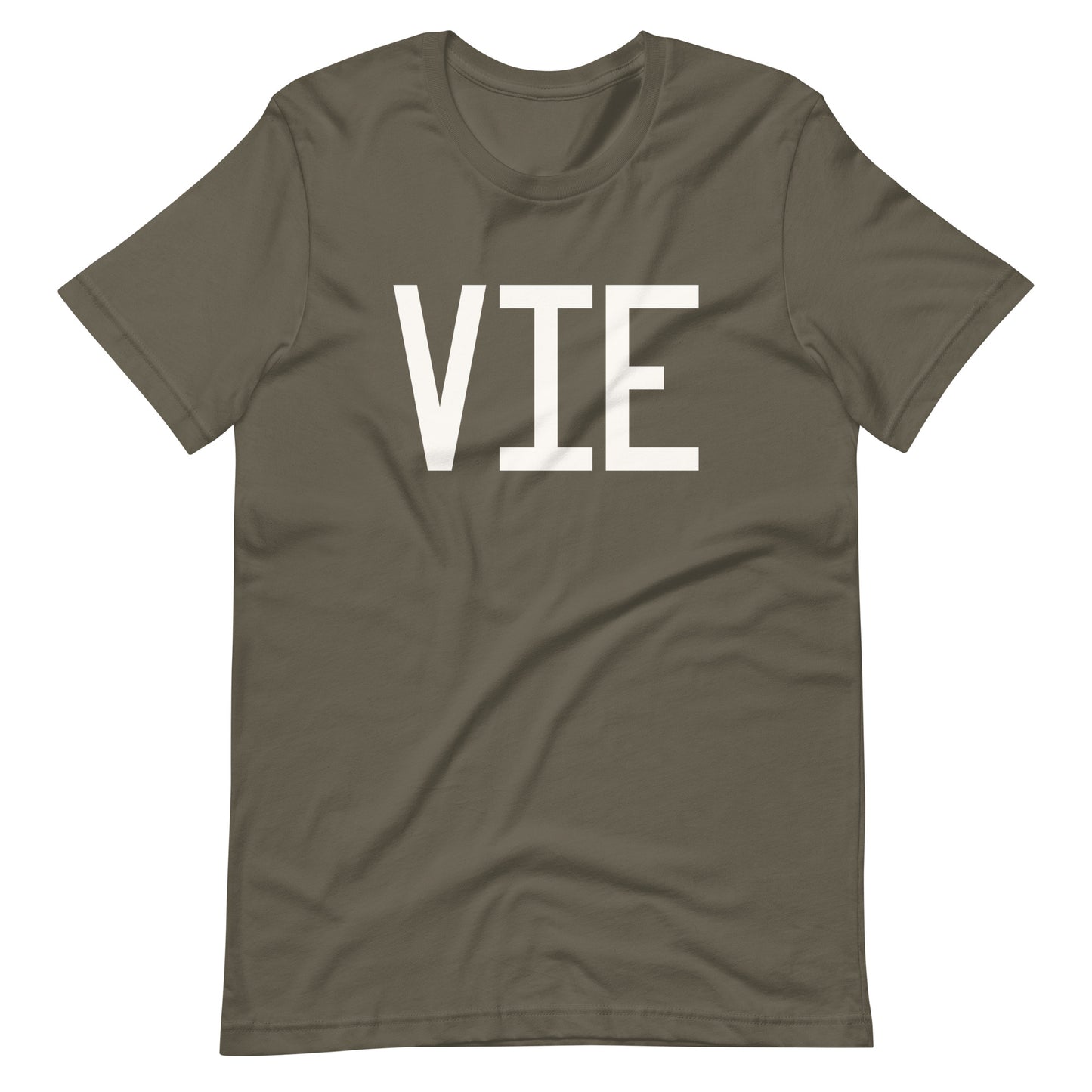 Airport Code T-Shirt - White Graphic • VIE Vienna • YHM Designs - Image 04