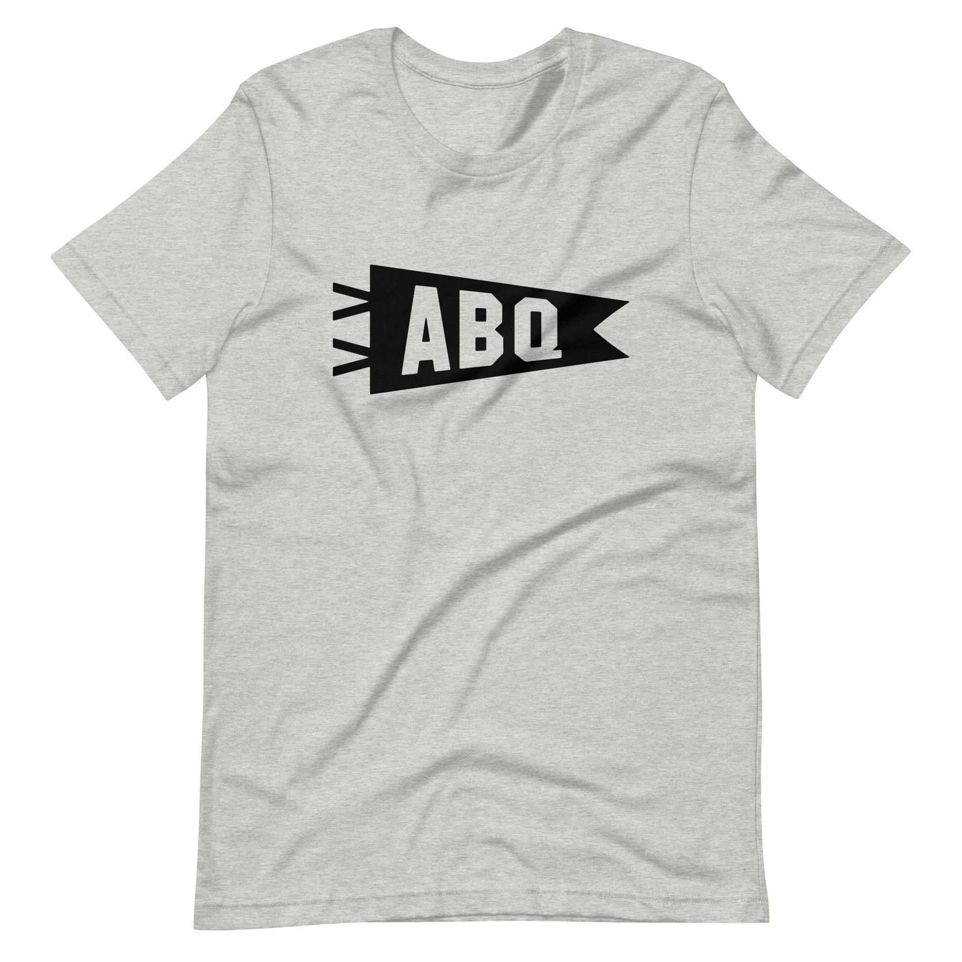 Airport Code T-Shirt - Black Graphic • ABQ Albuquerque • YHM Designs - Image 01