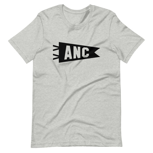 Airport Code T-Shirt - Black Graphic • ANC Anchorage • YHM Designs - Image 01
