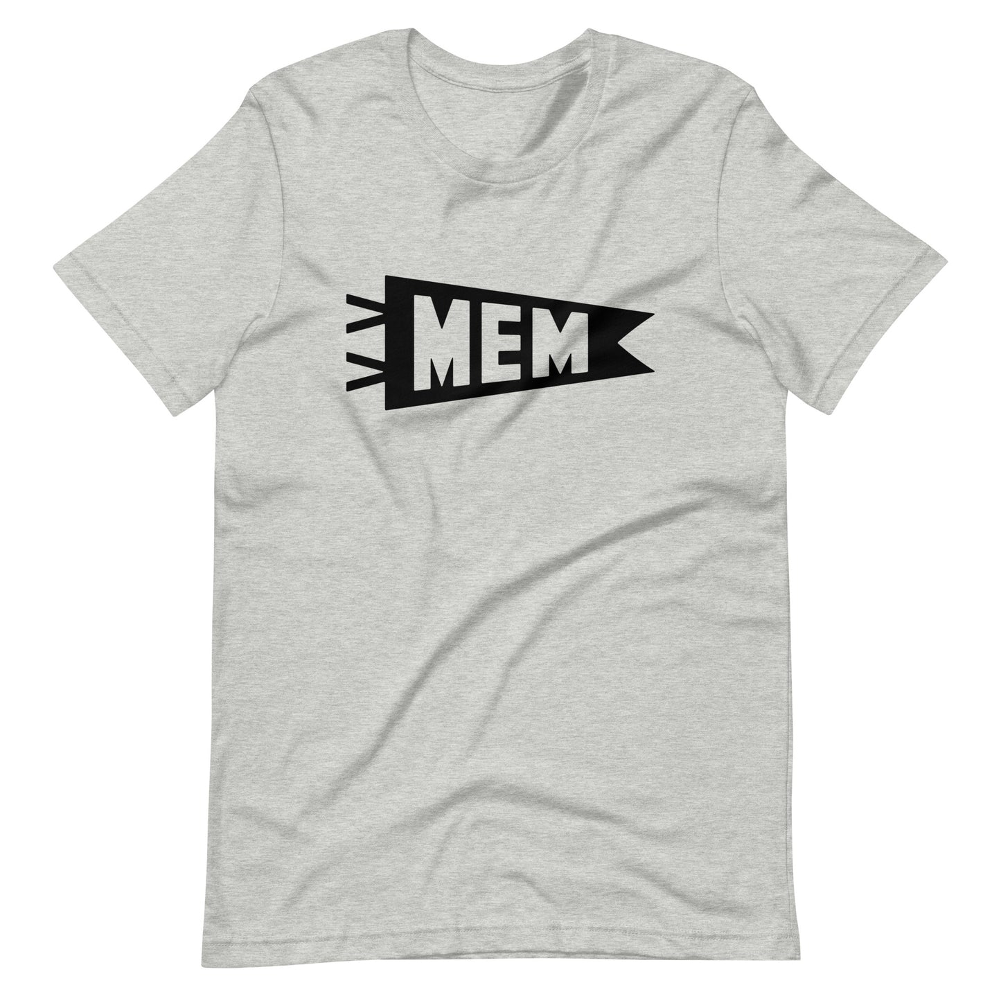 Airport Code T-Shirt - Black Graphic • MEM Memphis • YHM Designs - Image 01