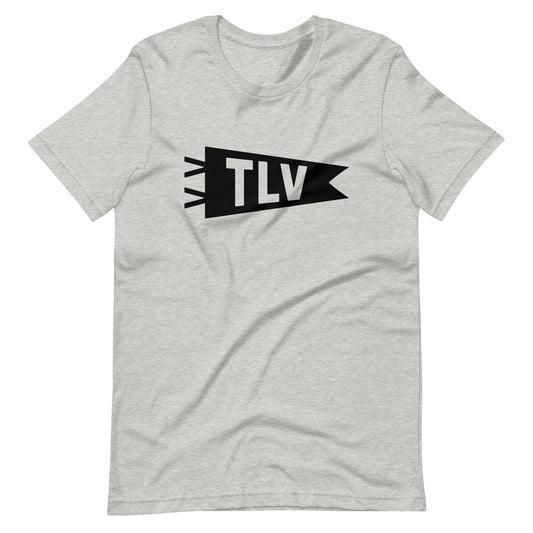 TLV Tel Aviv Unisex T-Shirt • Banner Design in Black • YHM Designs - Image 01