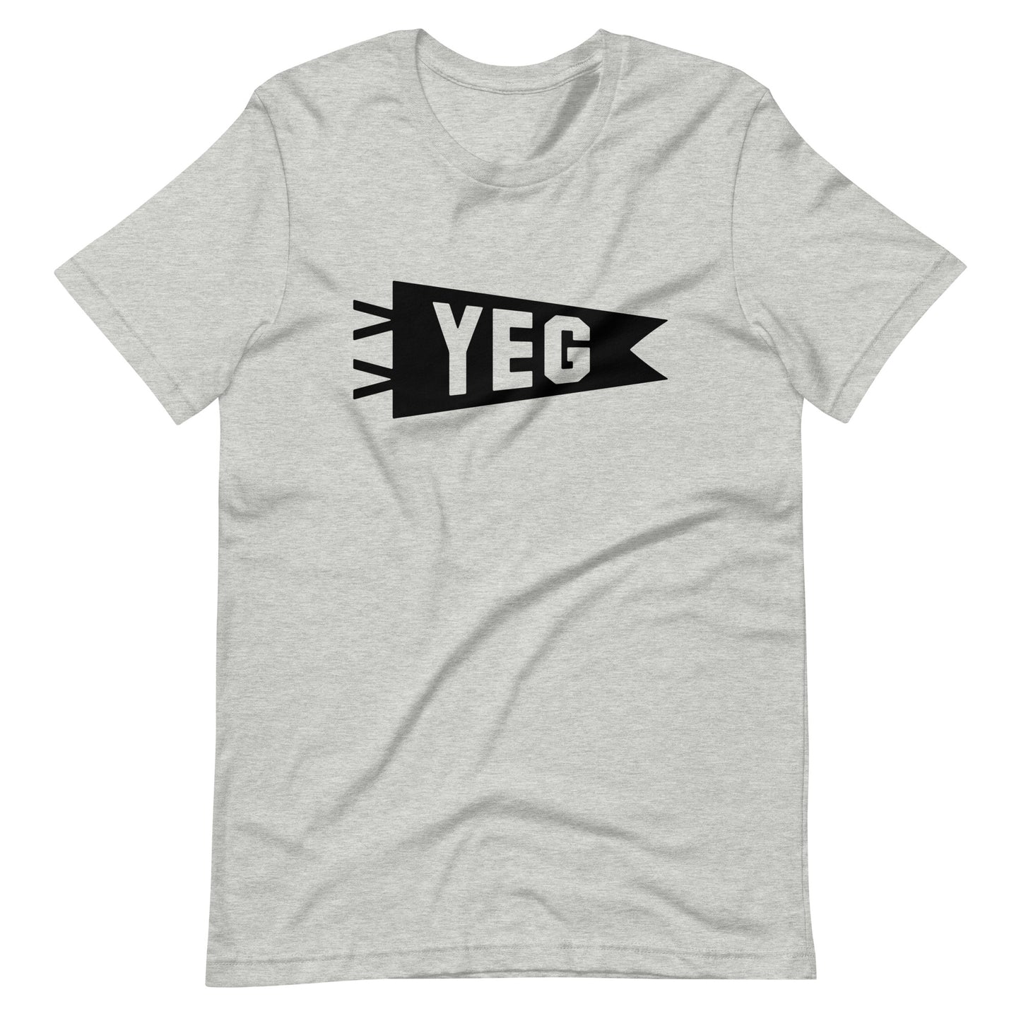 Airport Code T-Shirt - Black Graphic • YEG Edmonton • YHM Designs - Image 01