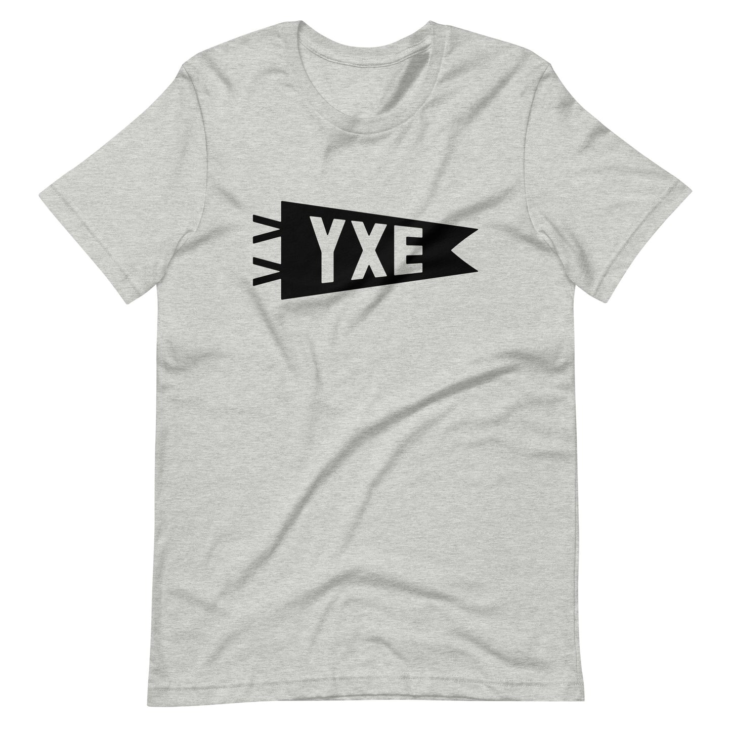 Airport Code T-Shirt - Black Graphic • YXE Saskatoon • YHM Designs - Image 01