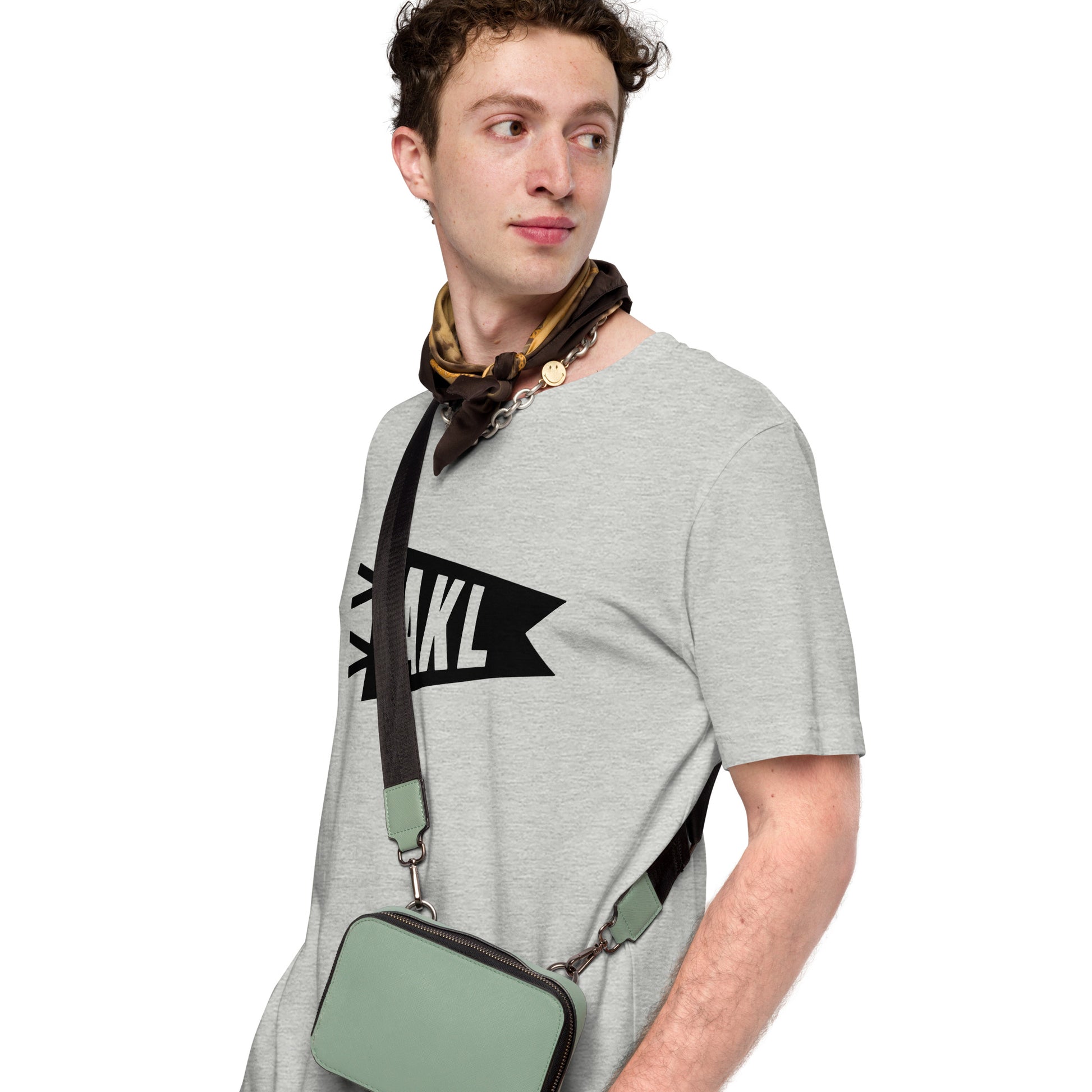 AKL Auckland Unisex T-Shirt • Banner Design in Black • YHM Designs - Image 07