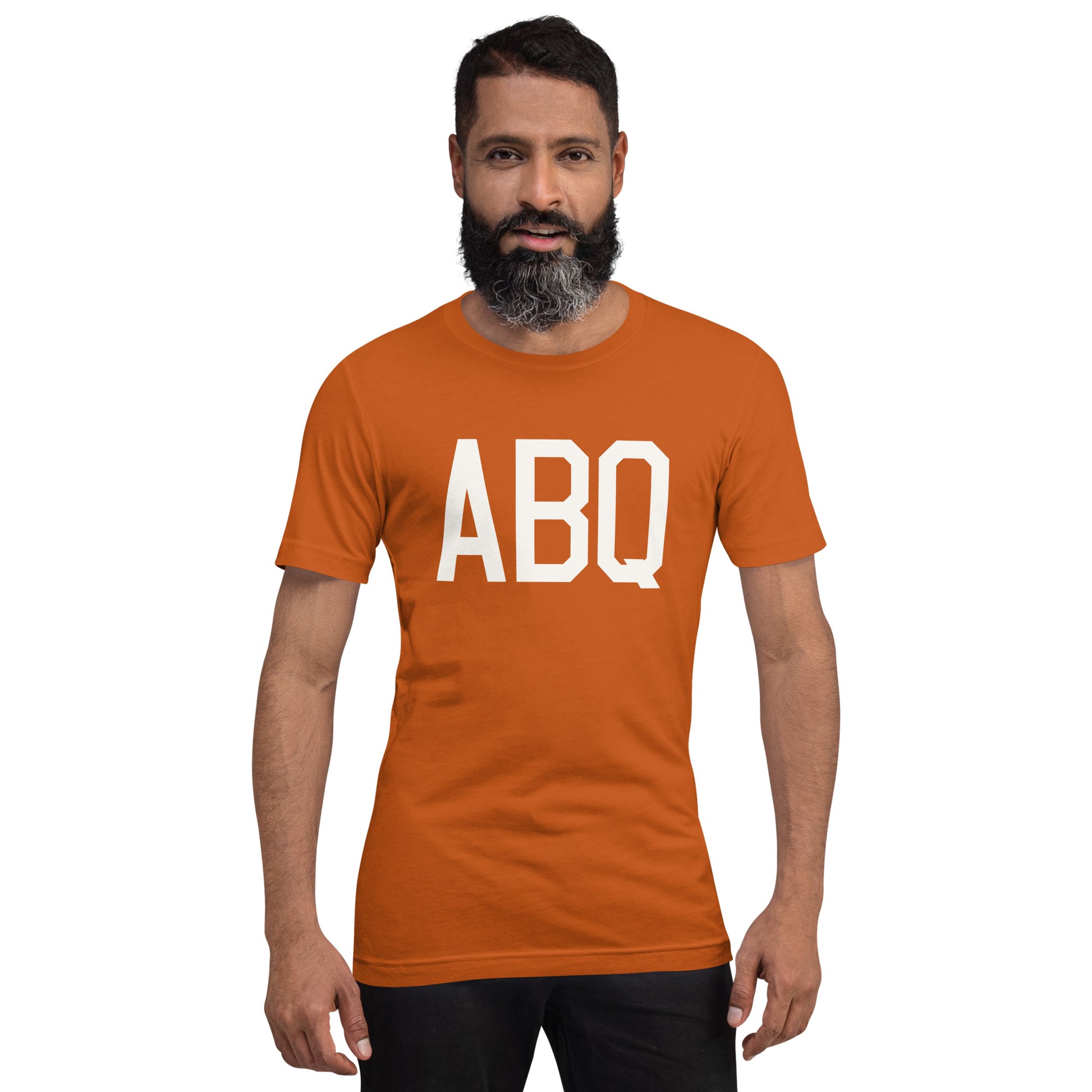 Airport Code T-Shirt - White Graphic • ABQ Albuquerque • YHM Designs - Image 07