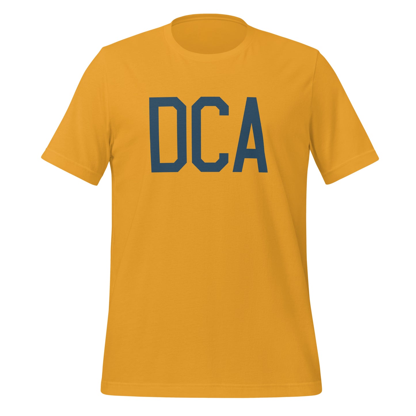 DCA Washington Unisex T-Shirt • Air Force Lettering in Arapawa Blue • YHM Designs - Image 06