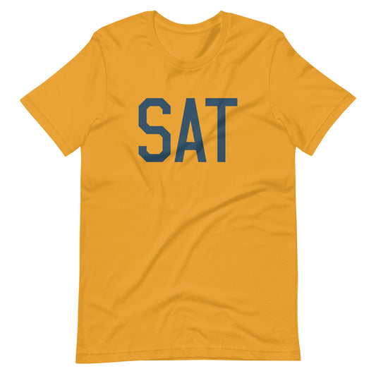 Aviation Lover Unisex T-Shirt - Blue Graphic • SAT San Antonio • YHM Designs - Image 02