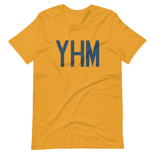 YHM Hamilton Unisex T-Shirt • Air Force Lettering in Arapawa Blue • YHM Designs - Image 02