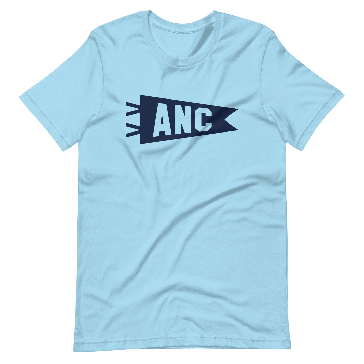 Airport Code T-Shirt - Navy Blue Graphic • ANC Anchorage • YHM Designs - Image 10