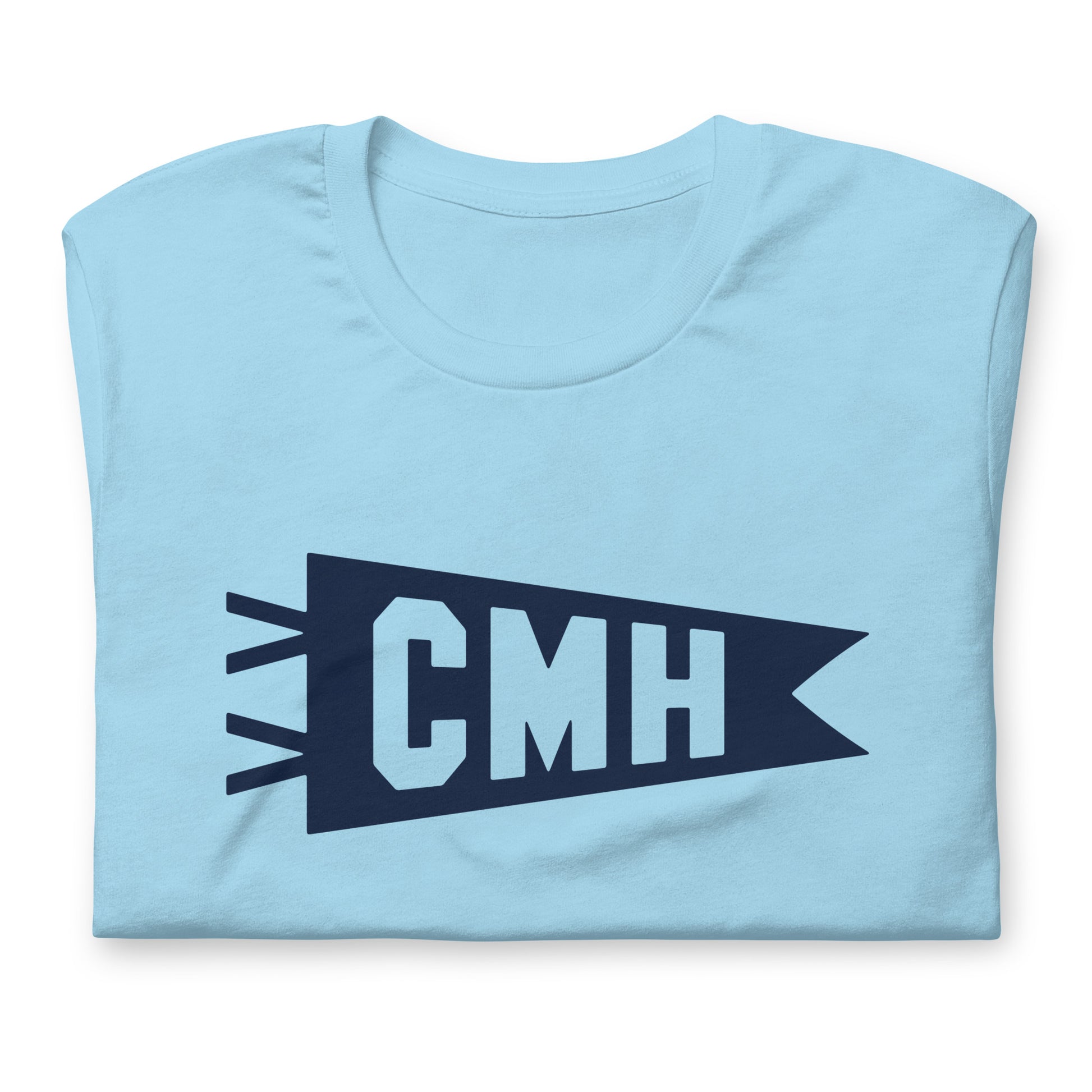 Airport Code T-Shirt - Navy Blue Graphic • CMH Columbus • YHM Designs - Image 06