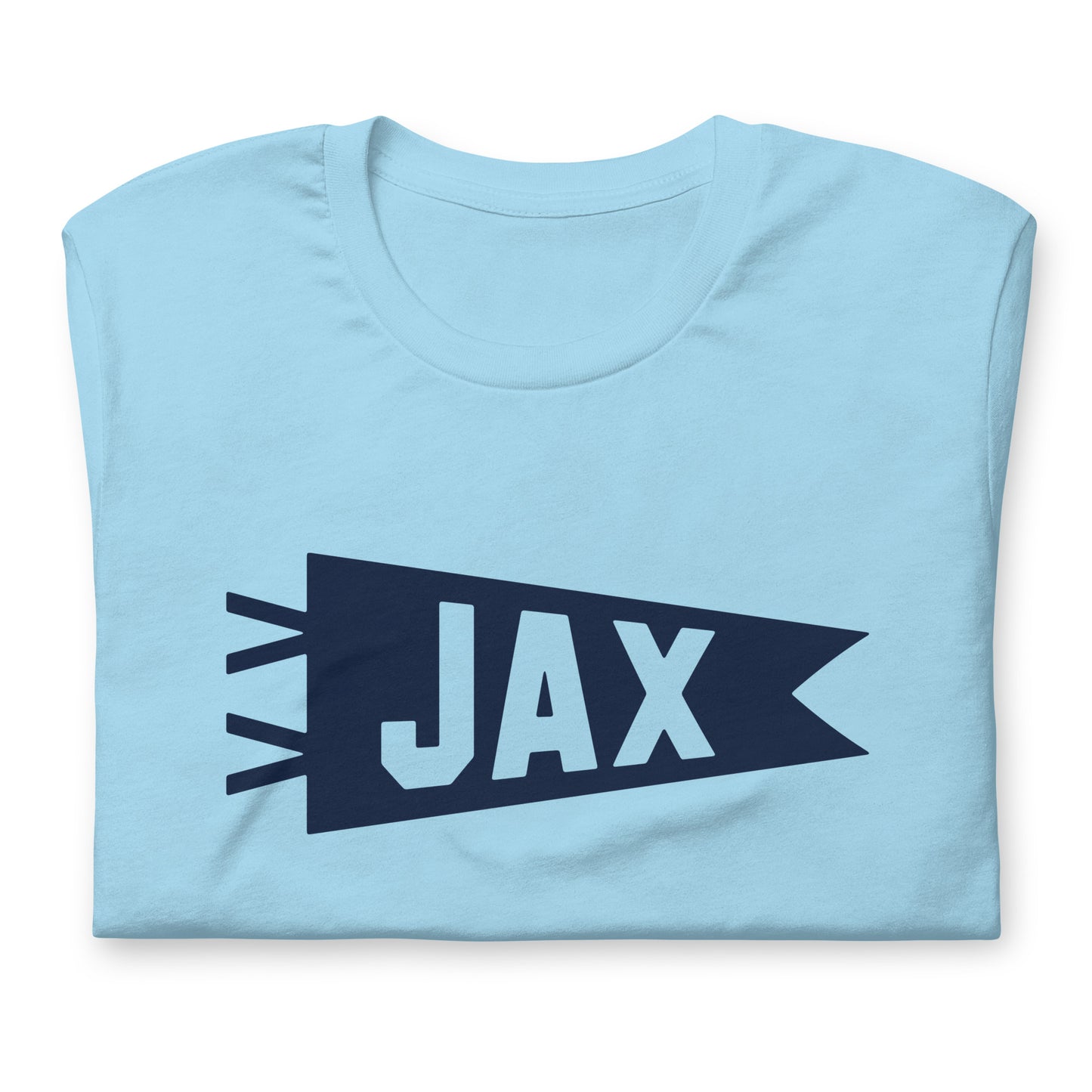 Airport Code T-Shirt - Navy Blue Graphic • JAX Jacksonville • YHM Designs - Image 06
