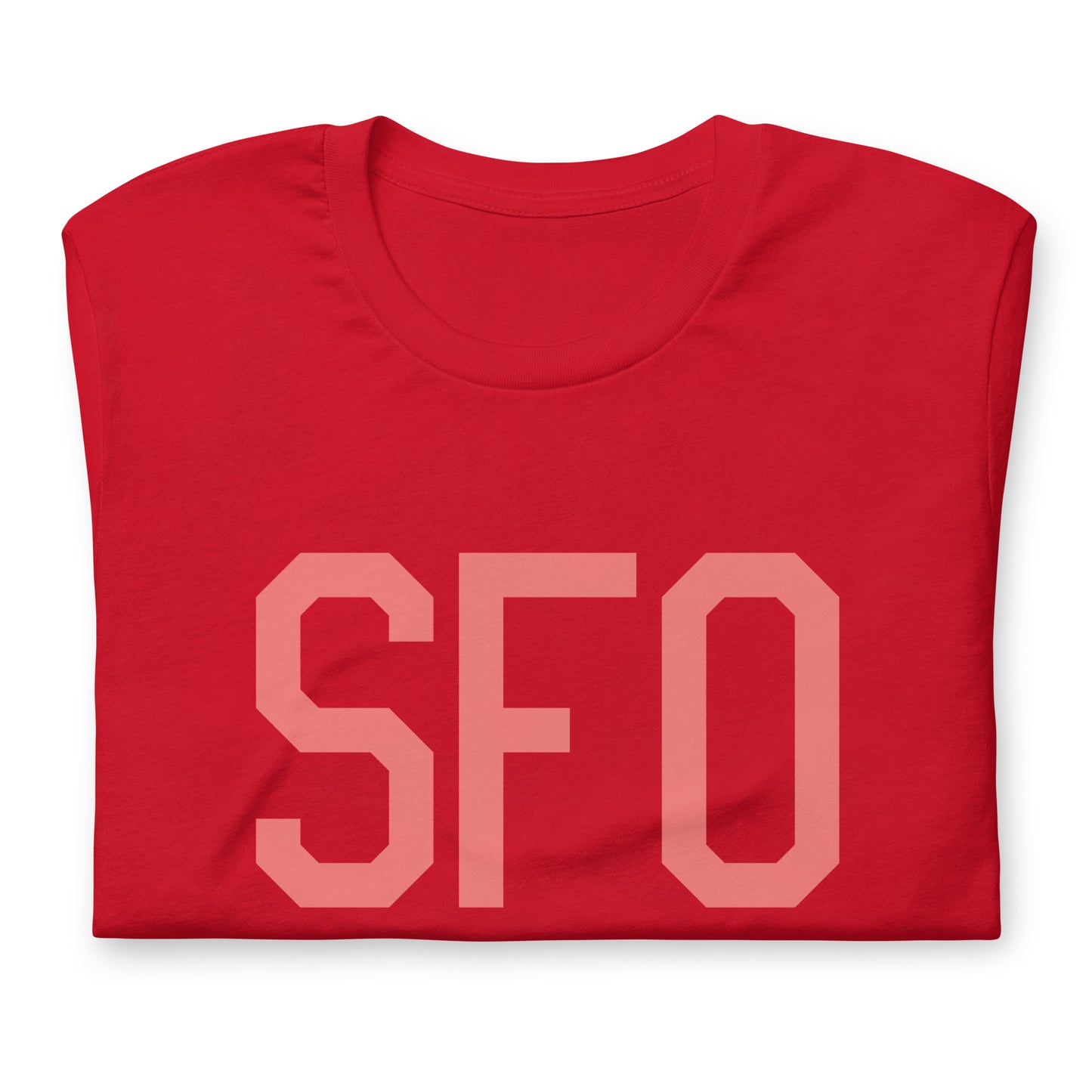 Aviation Enthusiast Unisex Tee - Pink Graphic • SFO San Francisco • YHM Designs - Image 05
