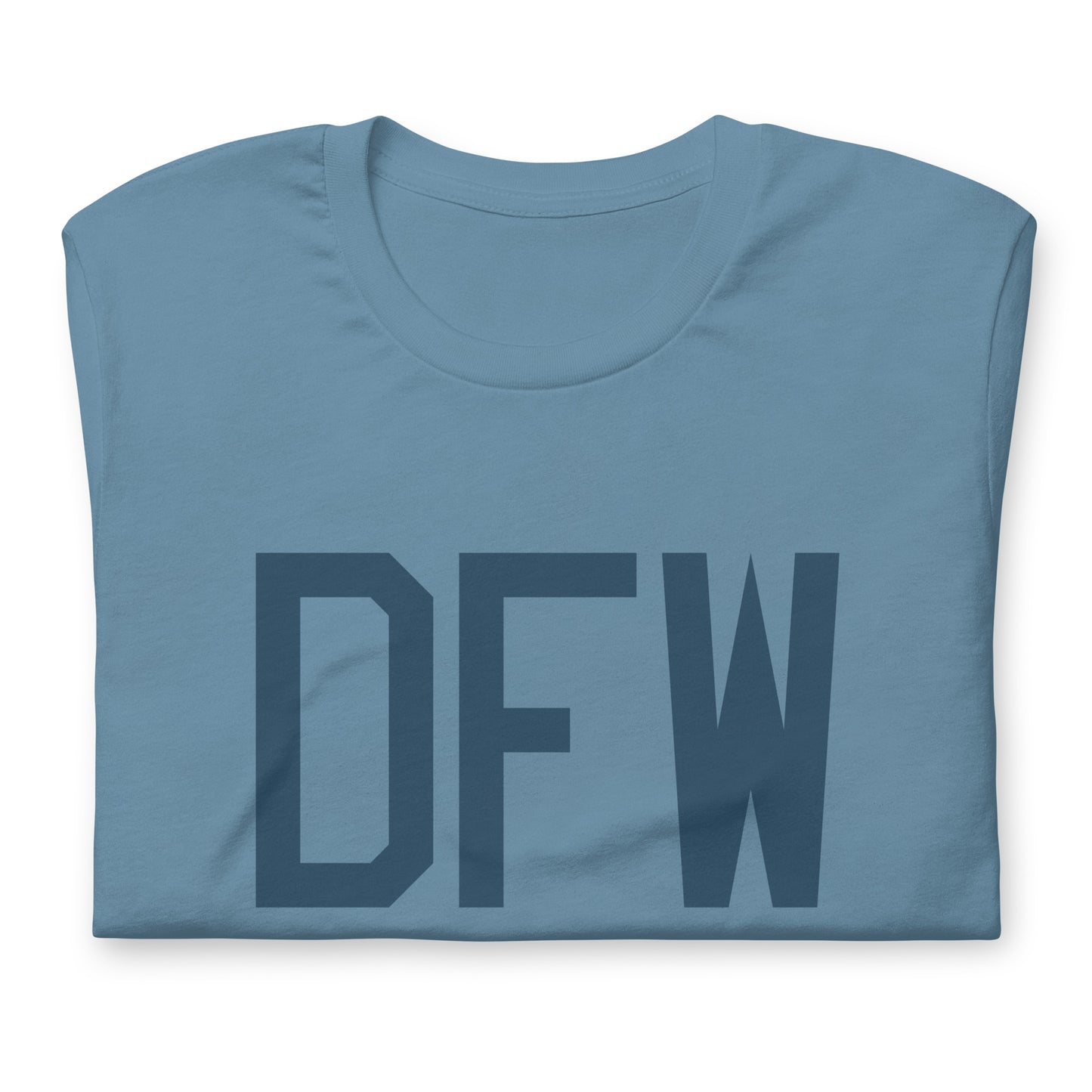 Aviation Lover Unisex T-Shirt - Blue Graphic • DFW Dallas • YHM Designs - Image 05