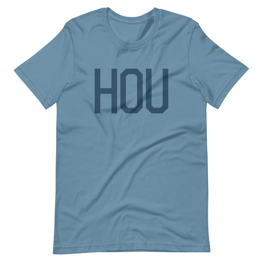 Aviation Lover Unisex T-Shirt - Blue Graphic • HOU Houston • YHM Designs - Image 01
