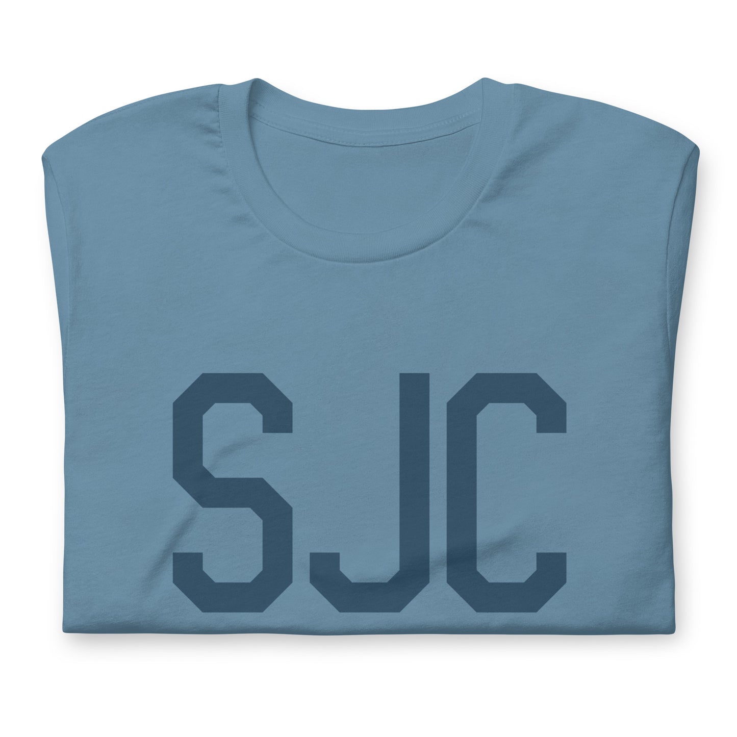 Aviation Lover Unisex T-Shirt - Blue Graphic • SJC San Jose • YHM Designs - Image 05