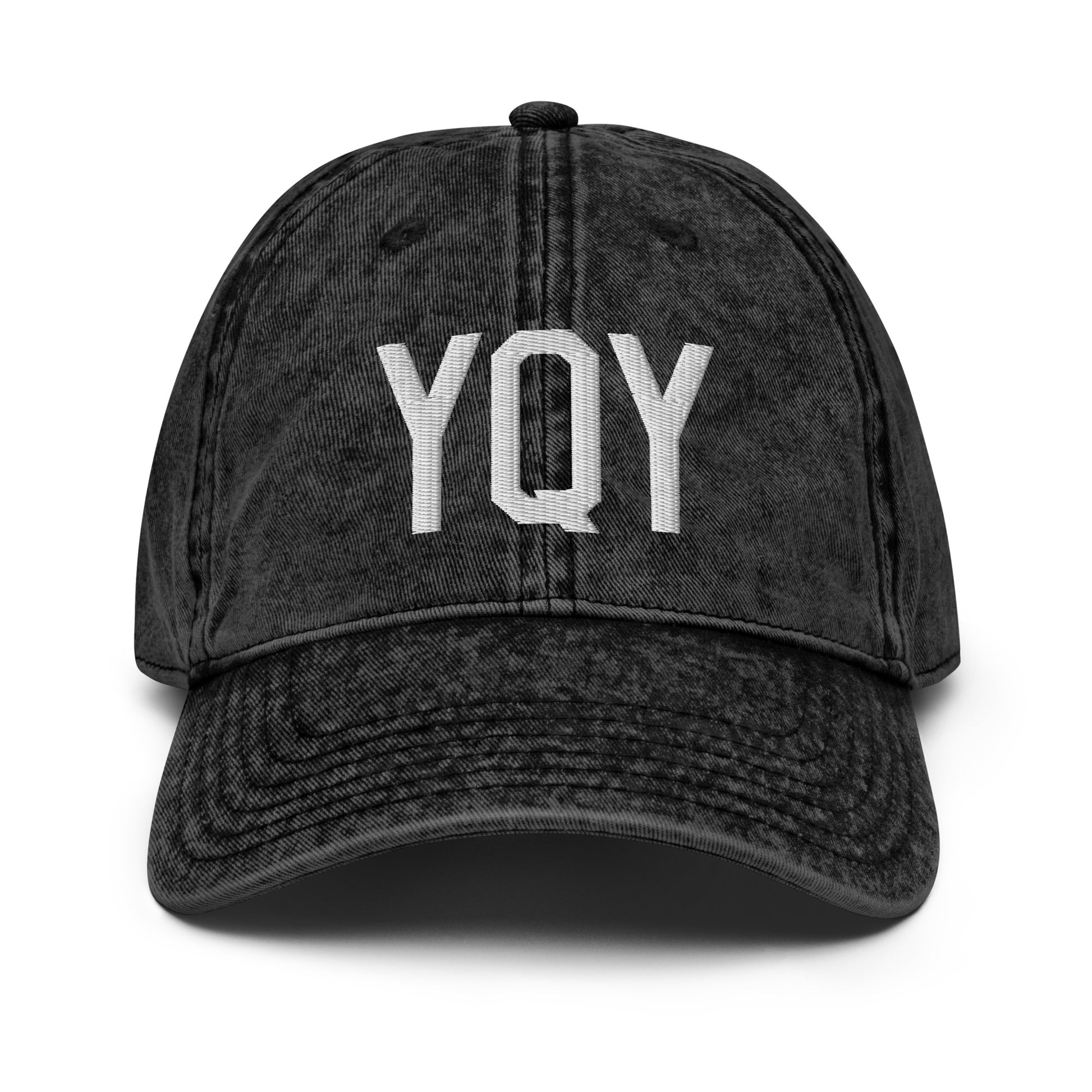 Airport Code Twill Cap - White • YQY Sydney • YHM Designs - Image 14