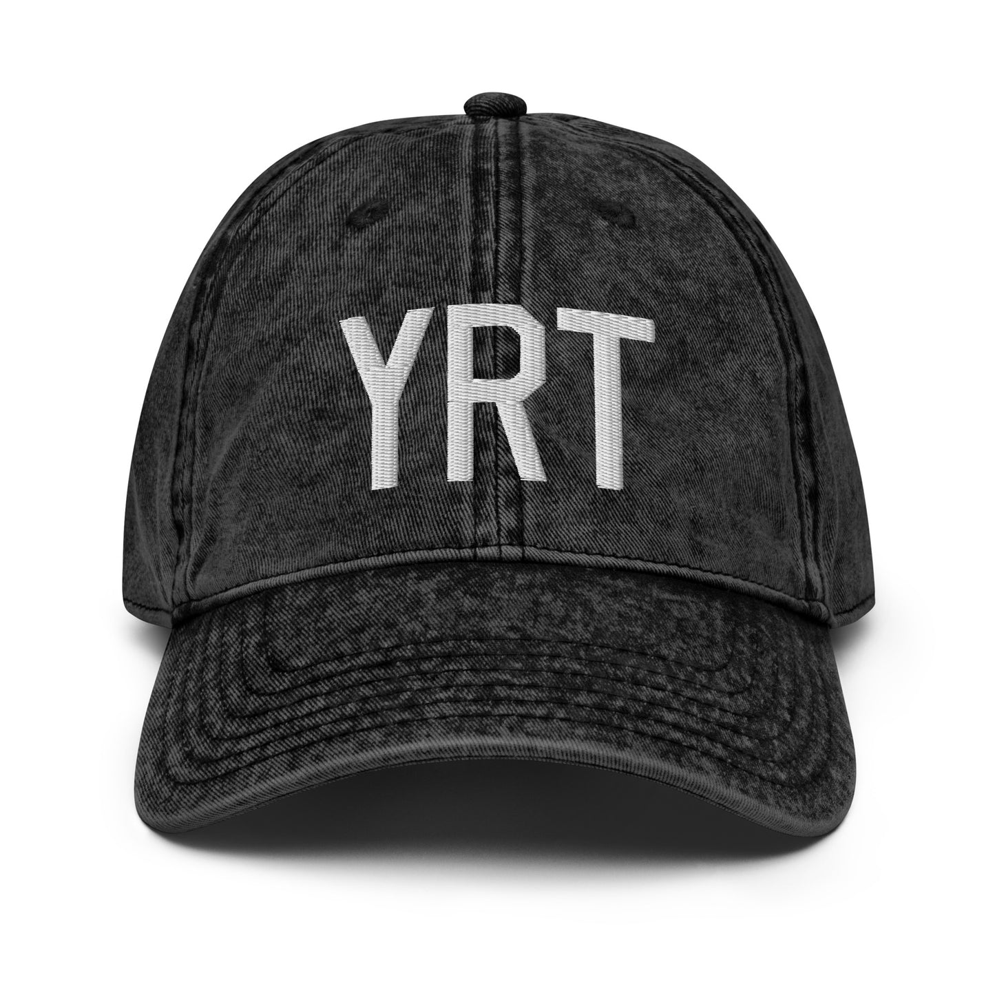 Airport Code Twill Cap - White • YRT Rankin Inlet • YHM Designs - Image 14