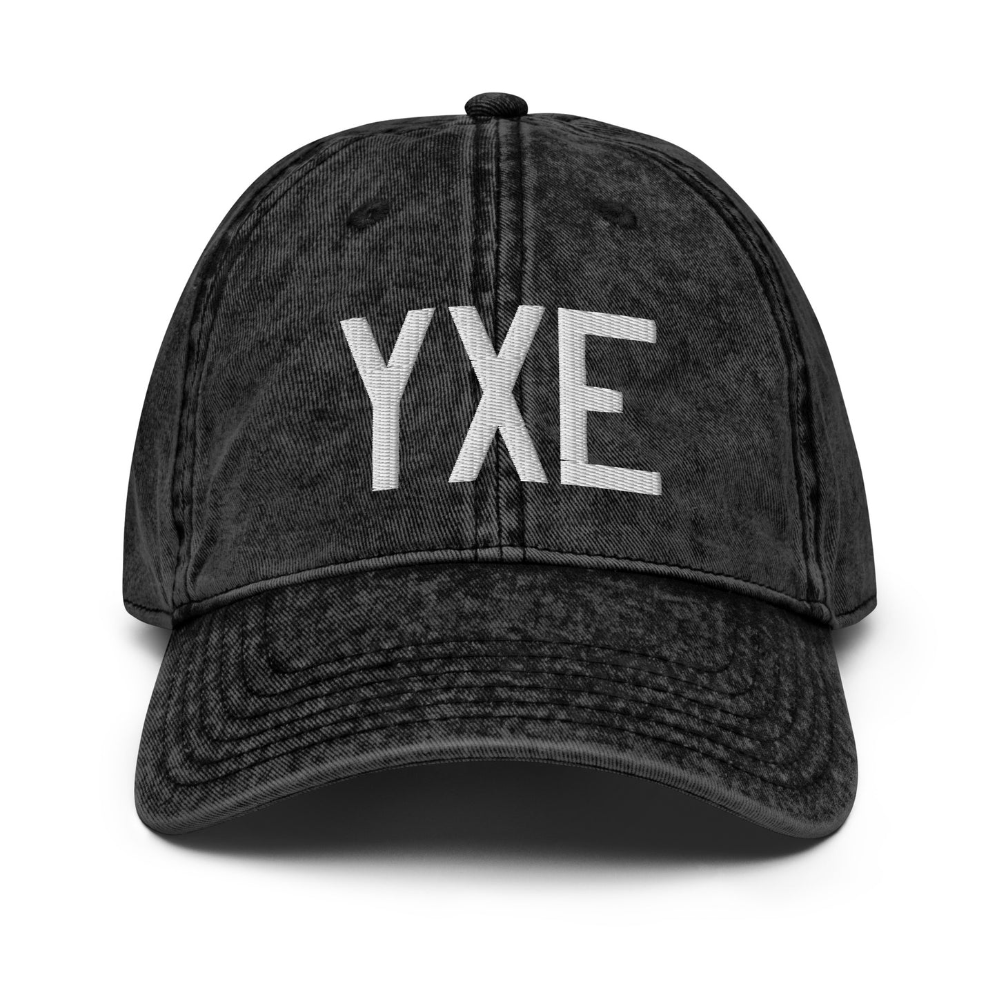 Airport Code Twill Cap - White • YXE Saskatoon • YHM Designs - Image 14