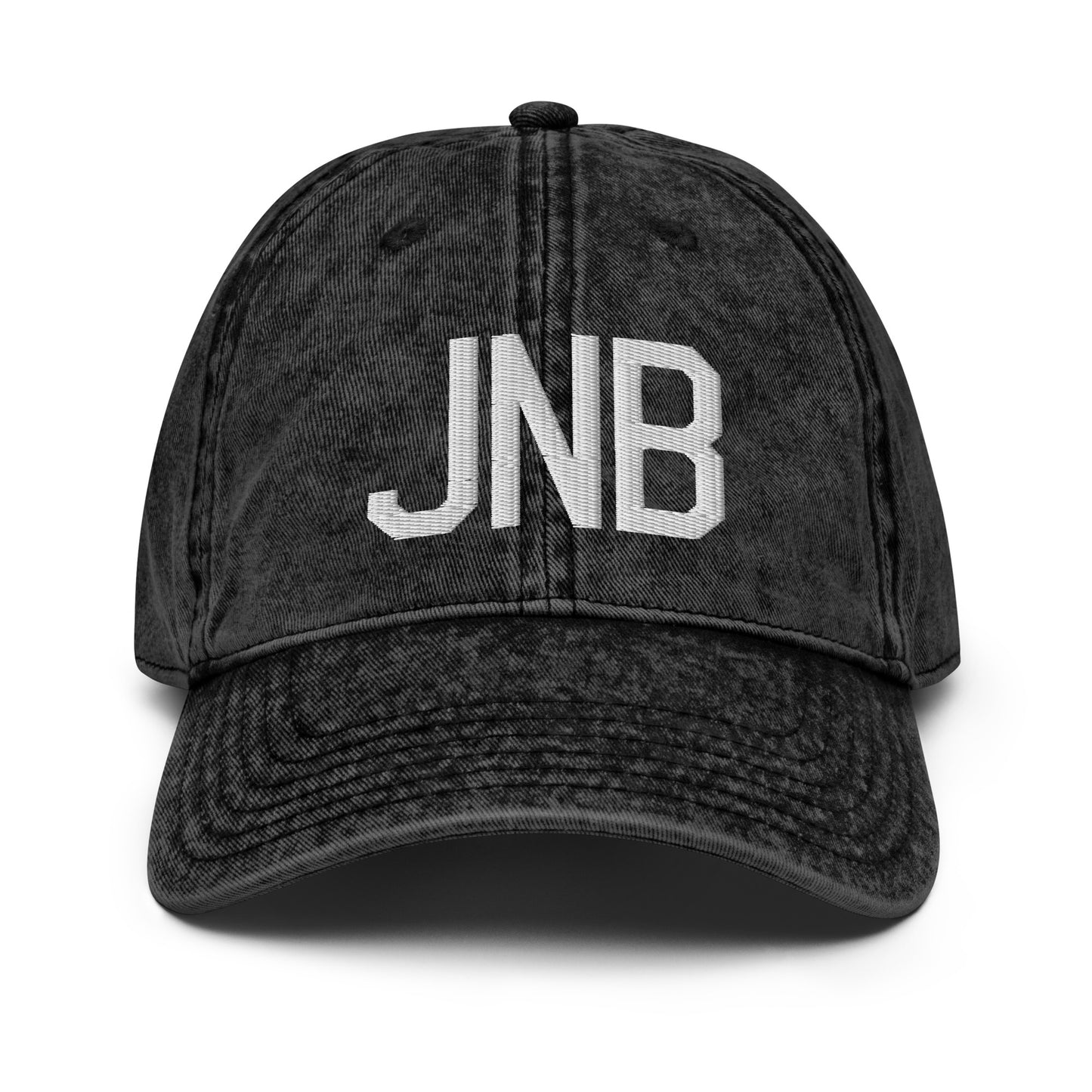 Airport Code Twill Cap - White • JNB Johannesburg • YHM Designs - Image 14