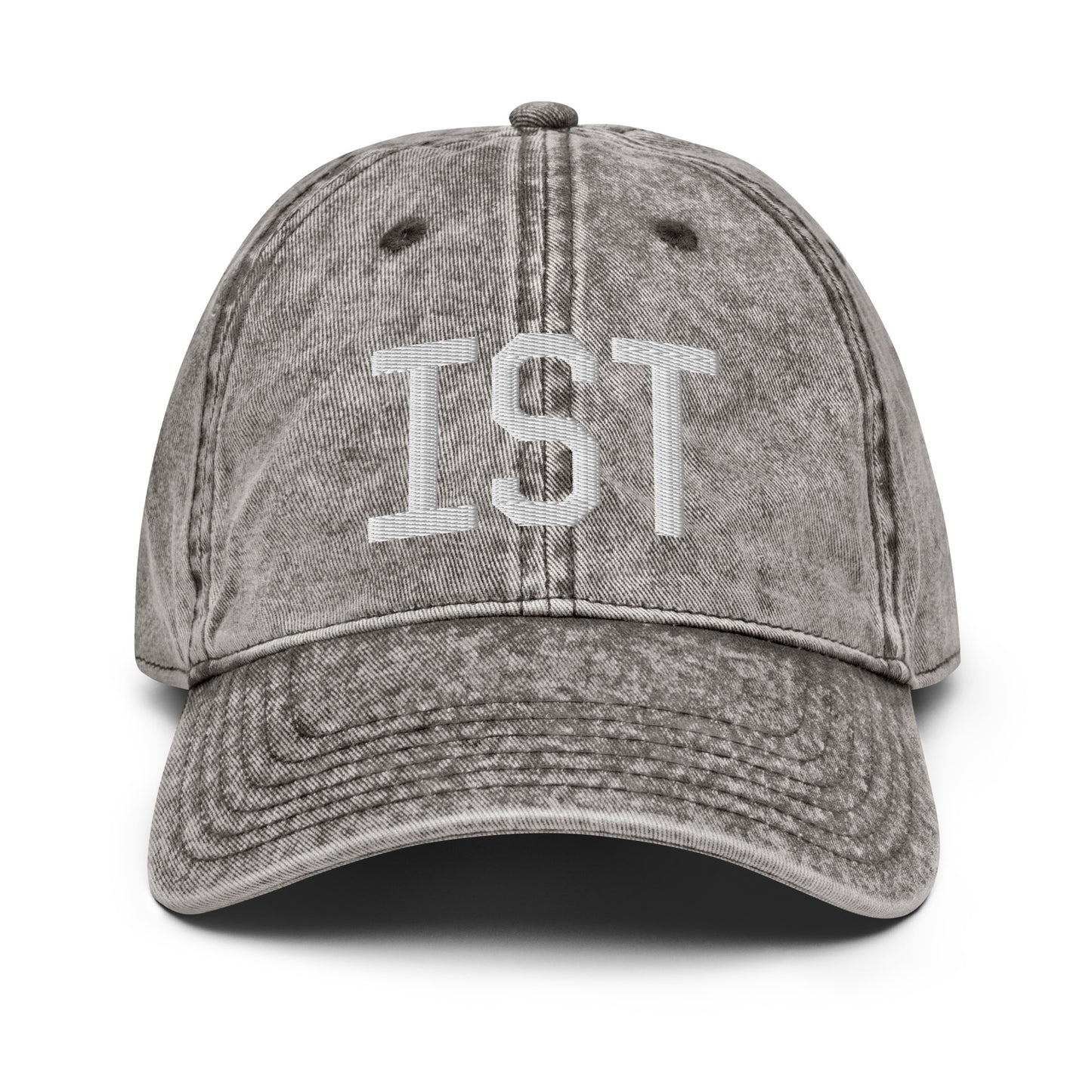 Airport Code Twill Cap - White • IST Istanbul • YHM Designs - Image 28