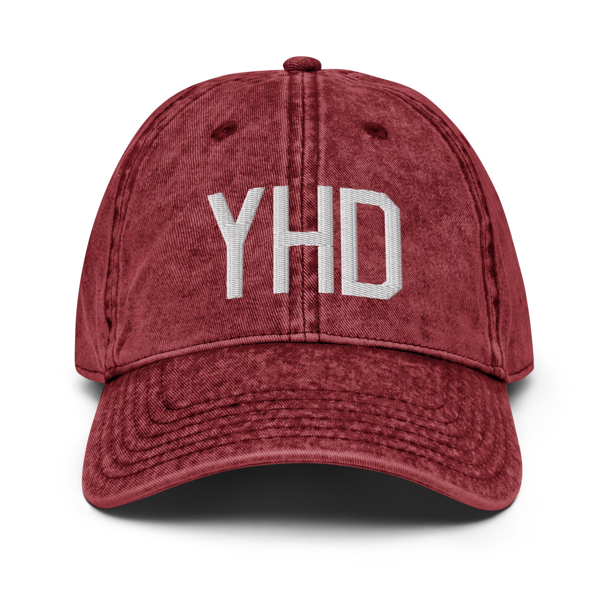 Airport Code Twill Cap - White • YHD Dryden • YHM Designs - Image 19