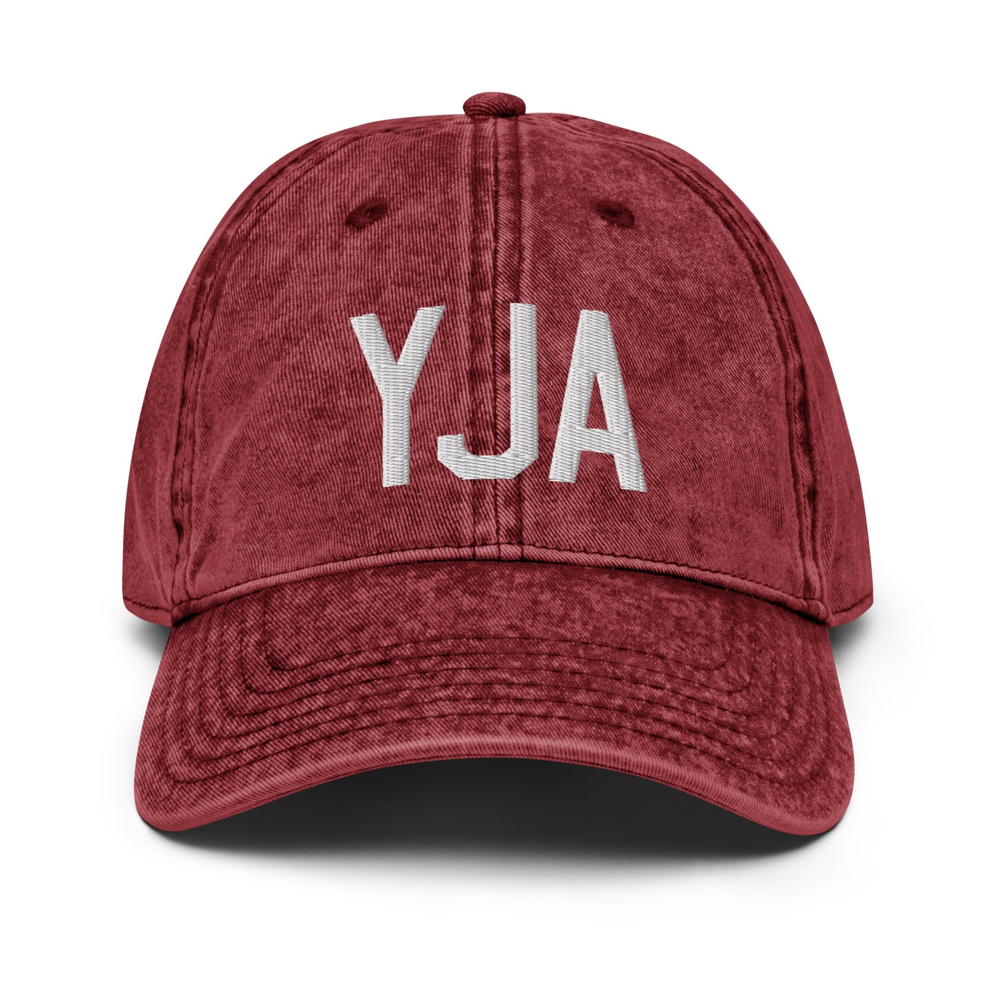 Airport Code Twill Cap - White • YJA Jasper • YHM Designs - Image 19