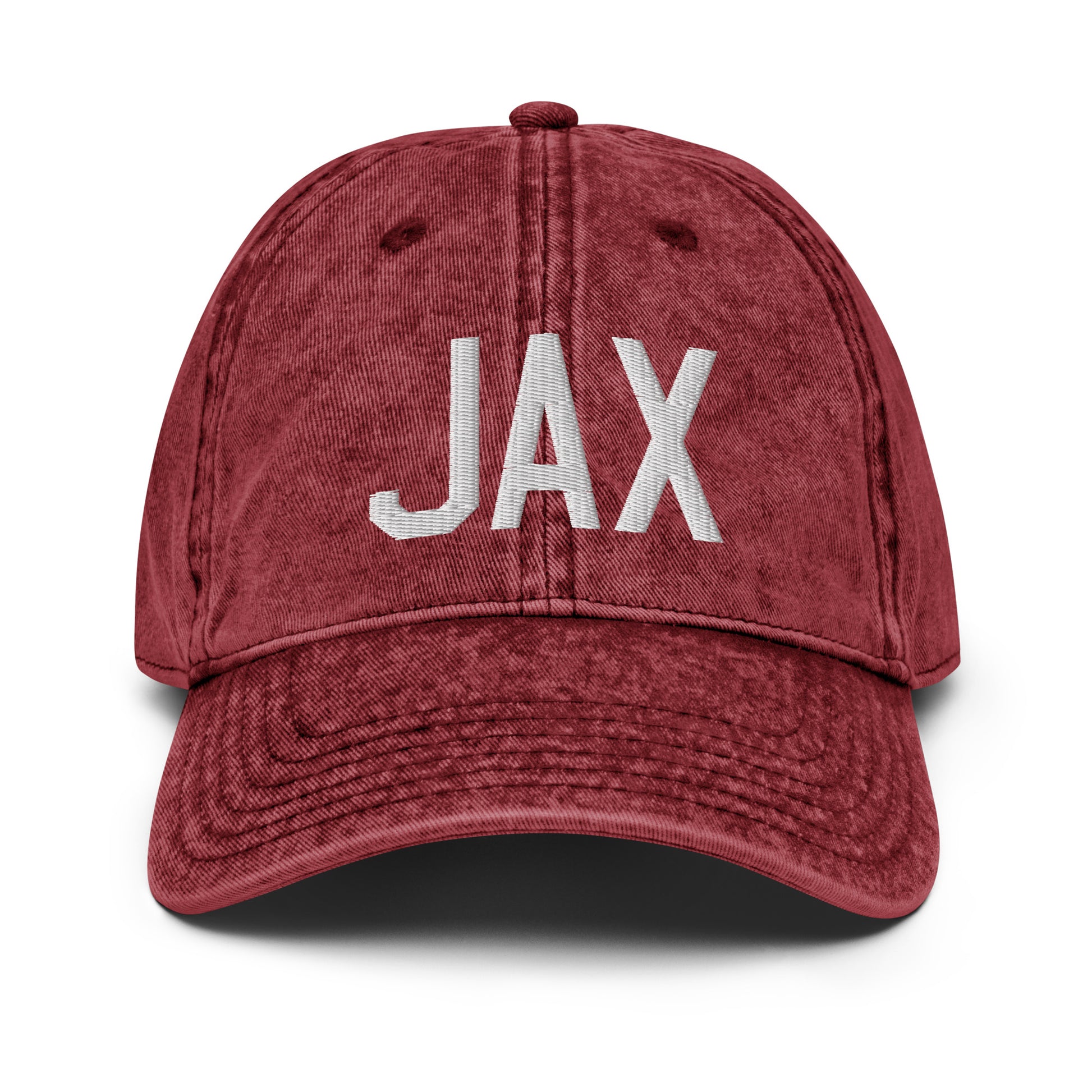 Airport Code Twill Cap - White • JAX Jacksonville • YHM Designs - Image 19