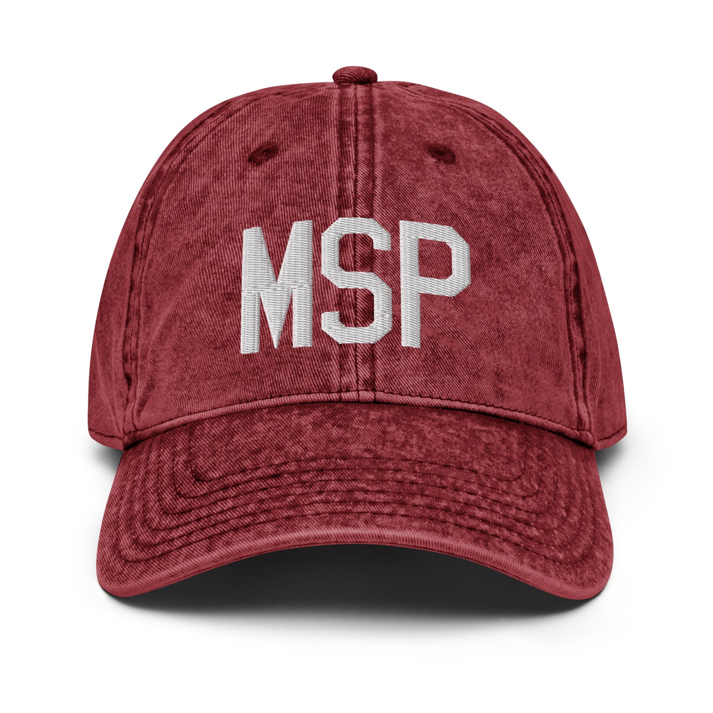 Airport Code Twill Cap - White • MSP Minneapolis • YHM Designs - Image 19