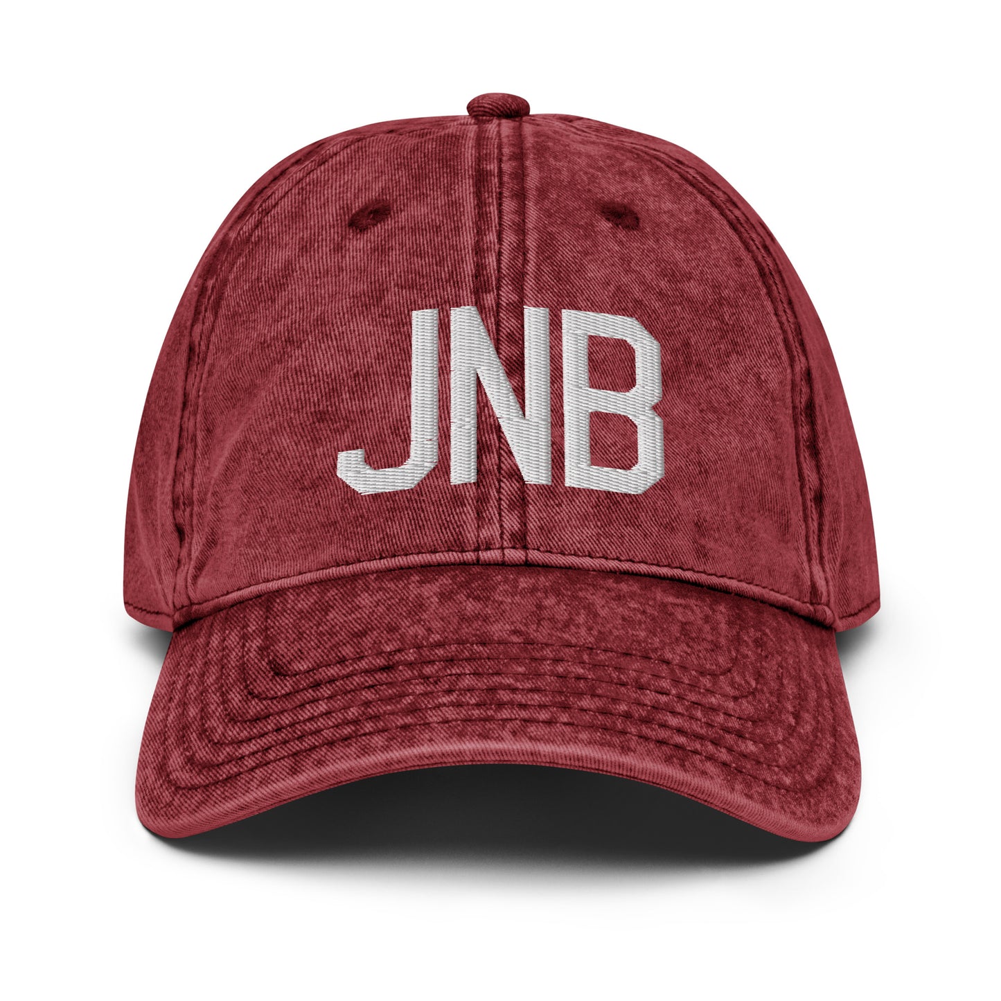 Airport Code Twill Cap - White • JNB Johannesburg • YHM Designs - Image 19