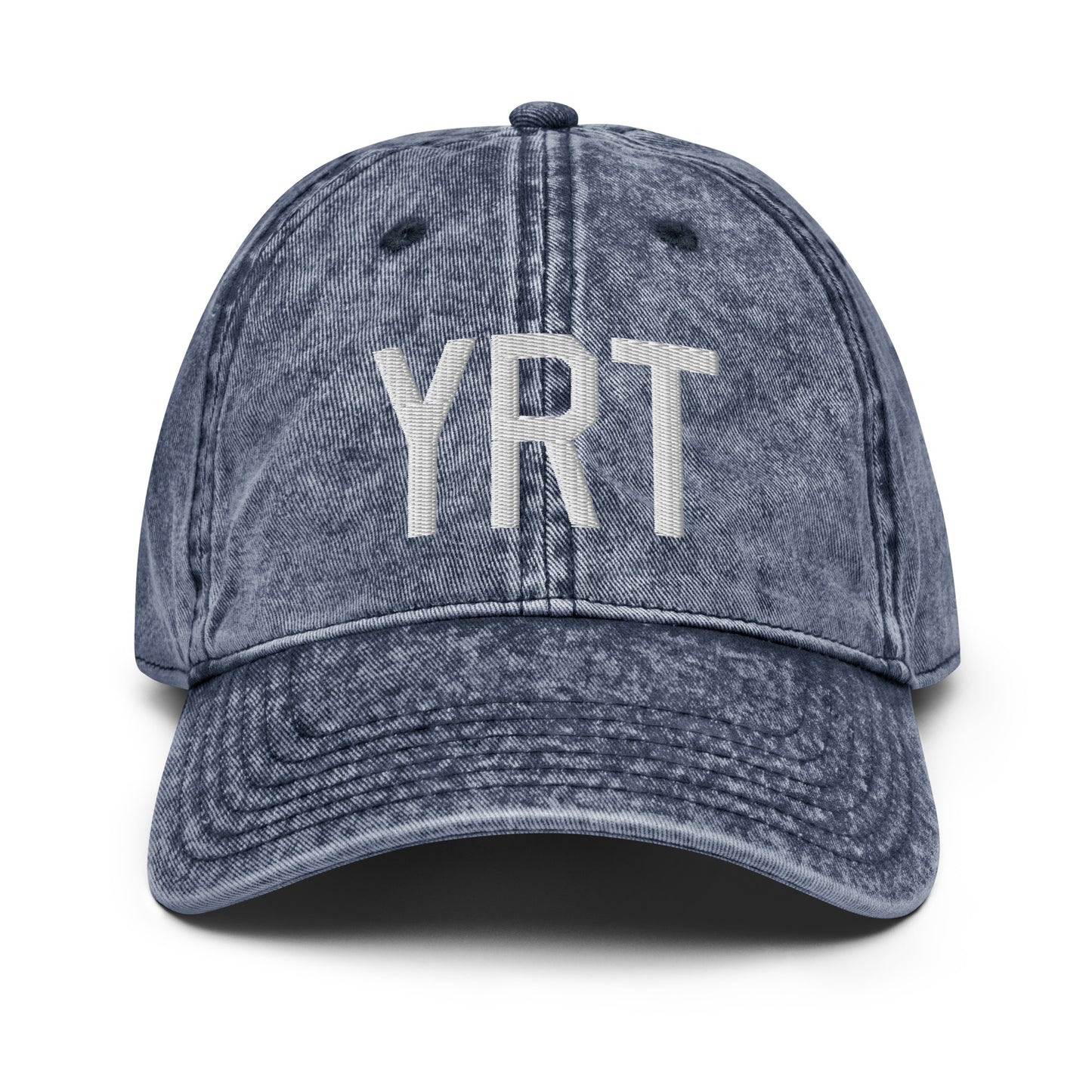Airport Code Twill Cap - White • YRT Rankin Inlet • YHM Designs - Image 16