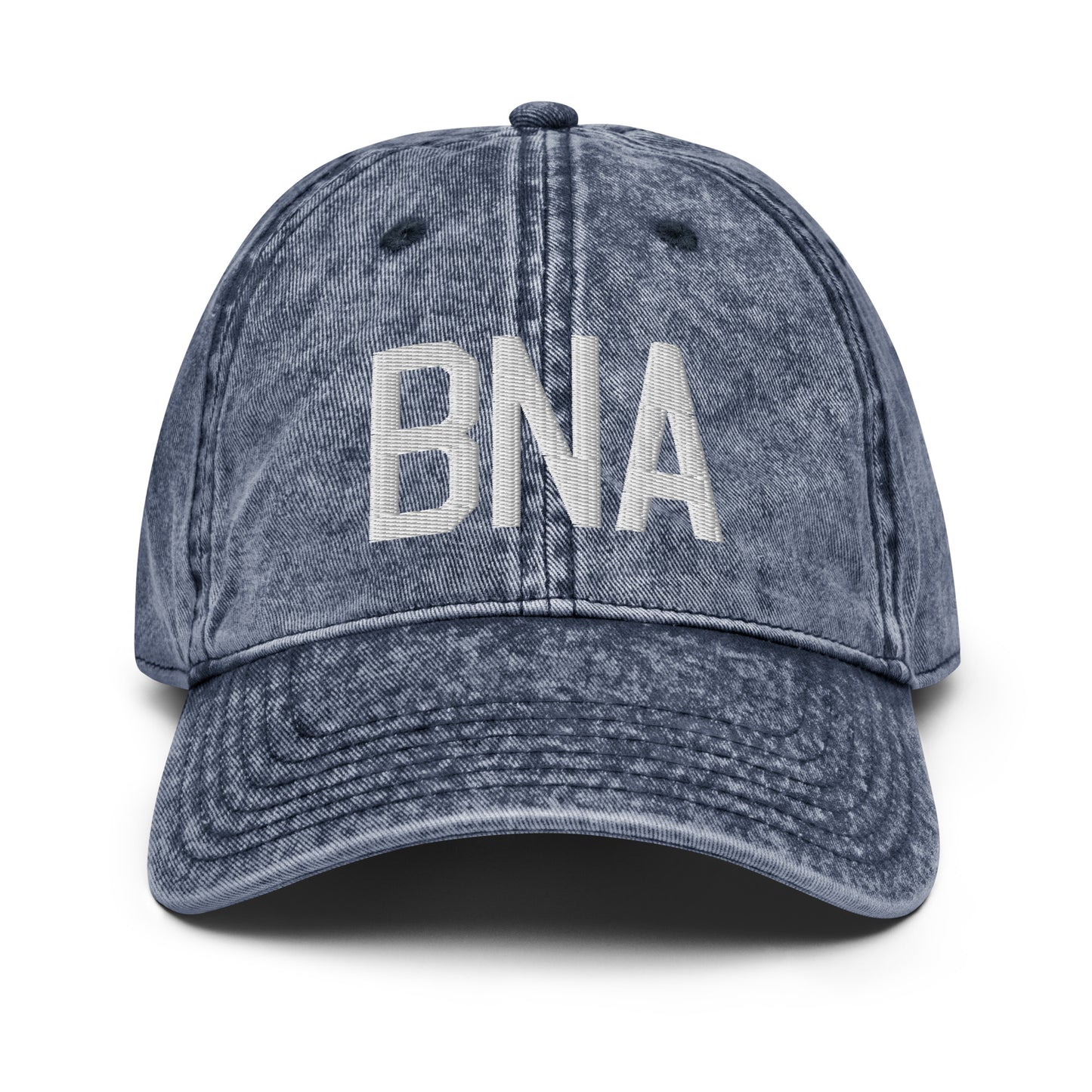 Airport Code Twill Cap - White • BNA Nashville • YHM Designs - Image 16