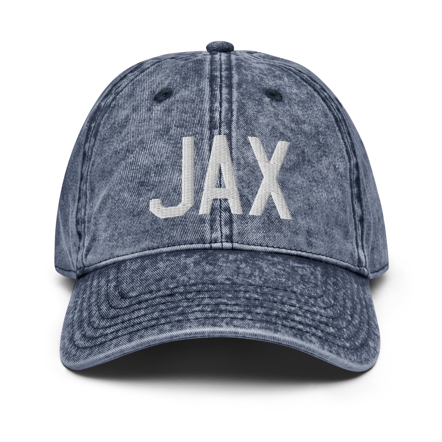 Airport Code Twill Cap - White • JAX Jacksonville • YHM Designs - Image 16