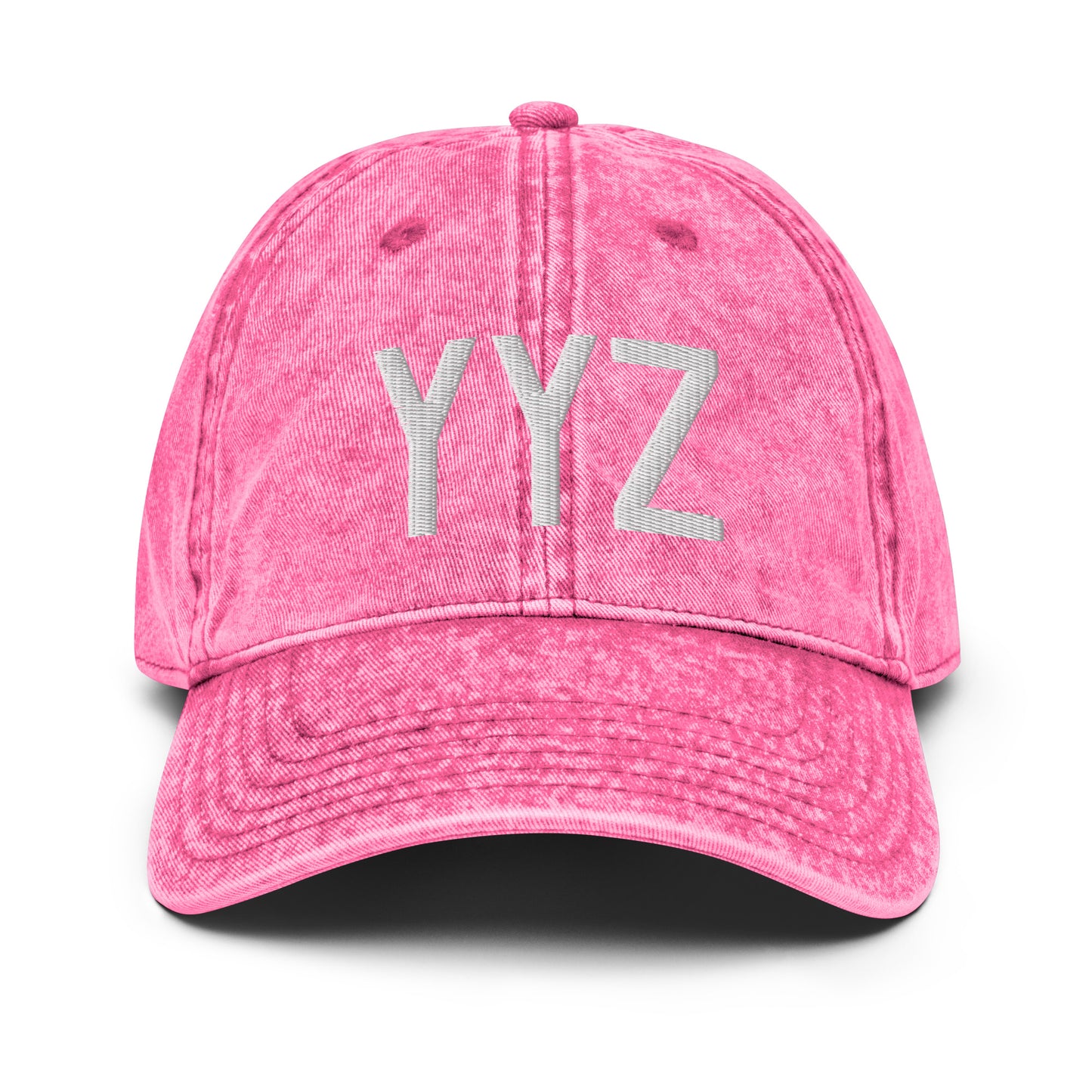 Airport Code Twill Cap - White • YYZ Toronto • YHM Designs - Image 25
