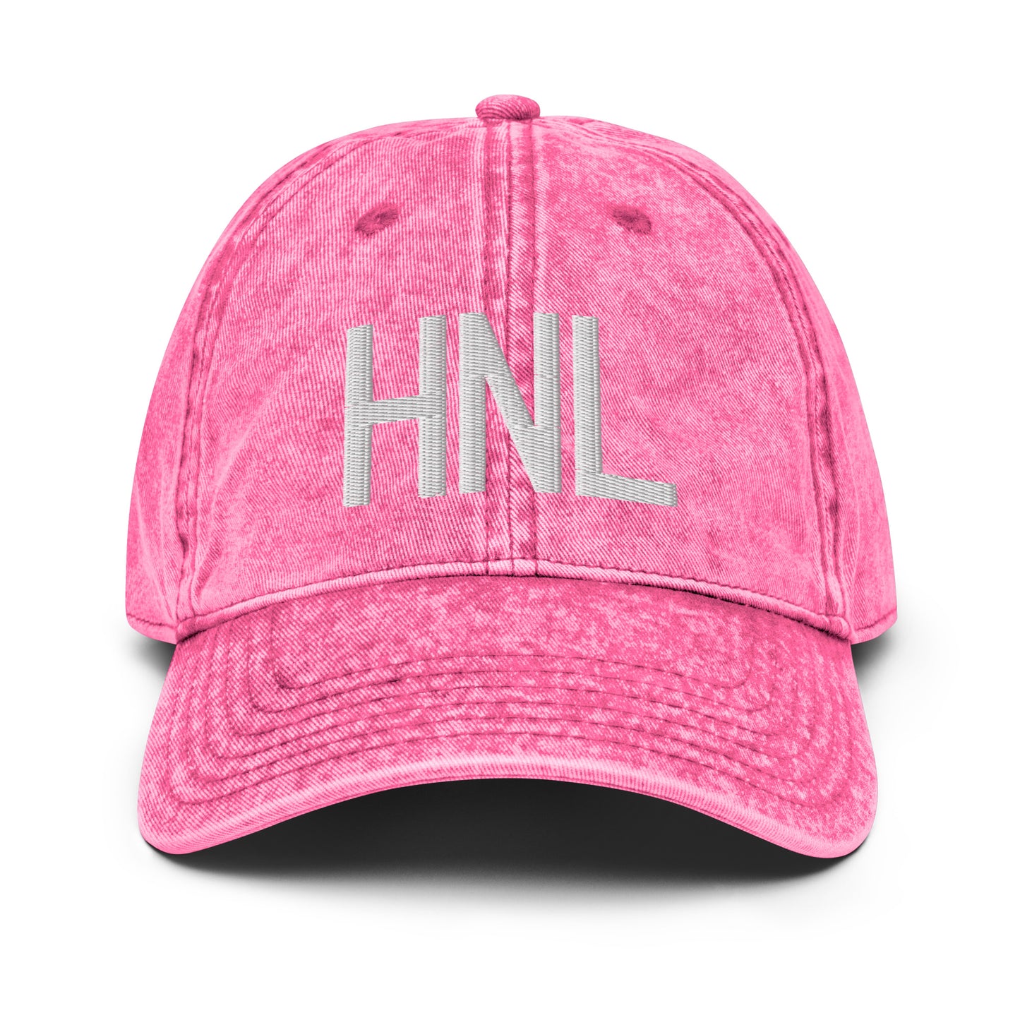 Airport Code Twill Cap - White • HNL Honolulu • YHM Designs - Image 25